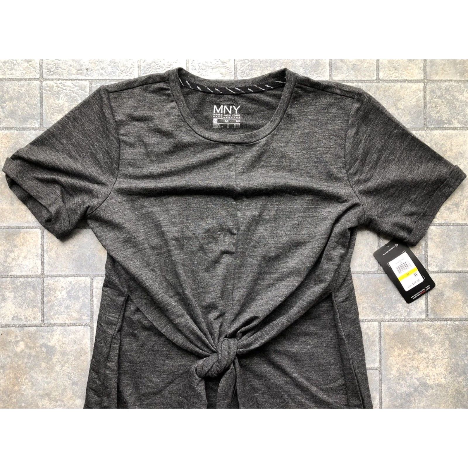 Vintage Marc New York Performance Dress Gray Knee Length Short Sleeve Women M Size M / US 6-8 / IT 42-44 - 4 Thumbnail
