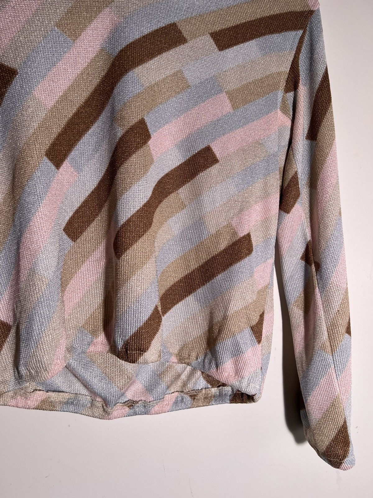 Vintage 60's 70's Vintage Cirette California Abstract Retro Sweater Size L / US 10 / IT 46 - 5 Thumbnail