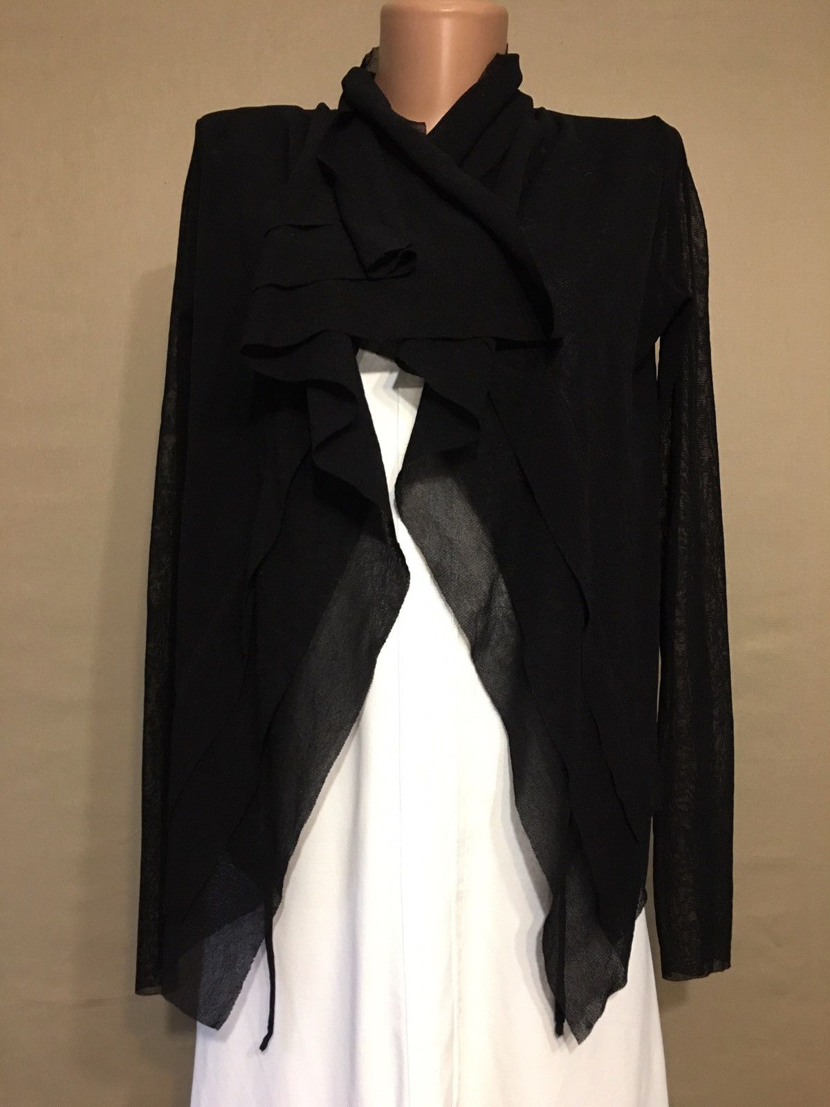 FUZZI × Jean Paul Gaultier Fuzzi Jean Paul Gaultier Black Nylon Blouse Size S Size S / US 4 / IT 40 - 6 Thumbnail