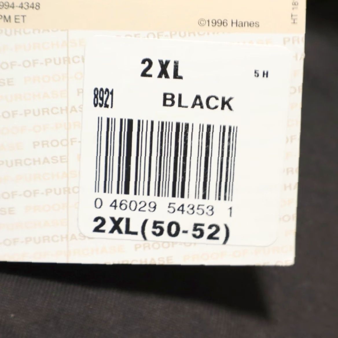 Hanes VTG Hanes Haneswear Pocket Solid T-Shirt Black Men's 2XL Shirt Mens VTG Haneswear Pocket Black 2XL Shirt Size US XXL / EU 58 / 5 - 7 Thumbnail