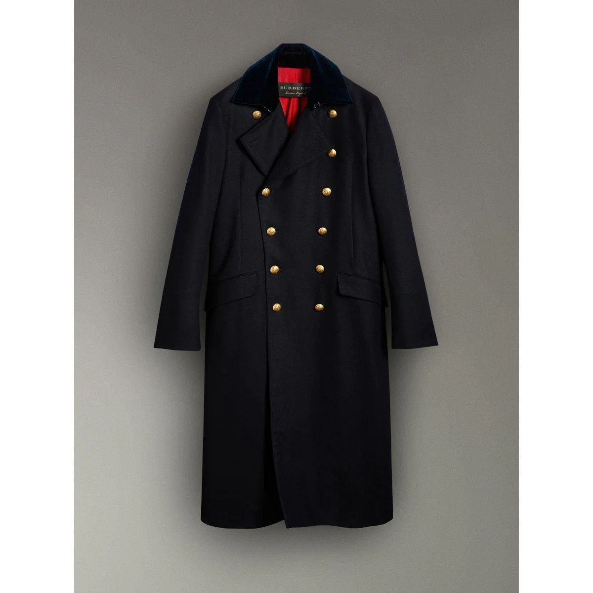 Burberry Burberry London Doeskin Black Double Breasted Coat Gold 52 Size US L / EU 52-54 / 3 - 1 Thumbnail