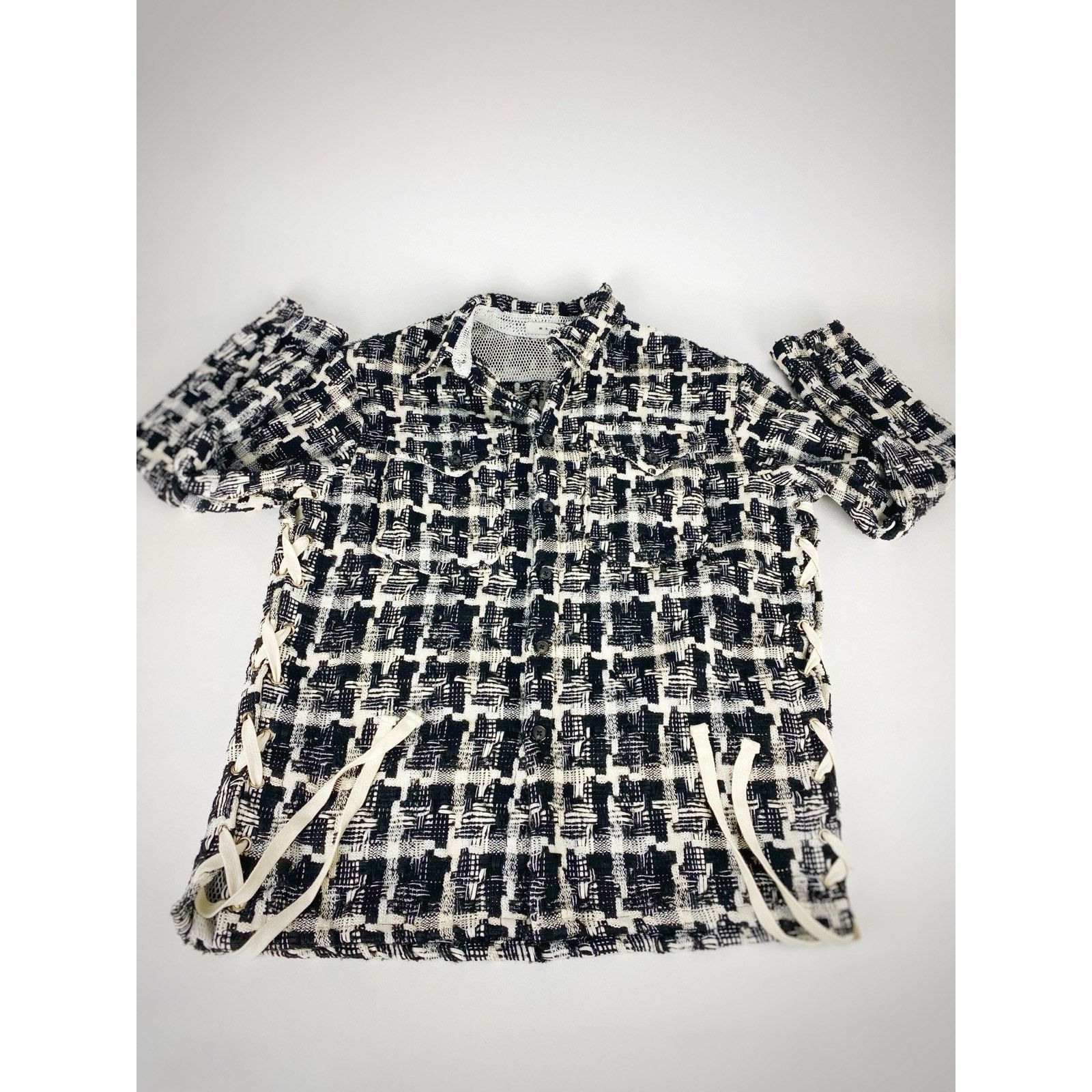 MNML NWT MNML Heavyweight Loose Knit Button Up Flannel Shirt Sz S Size US S / EU 44-46 / 1 - 12 Thumbnail