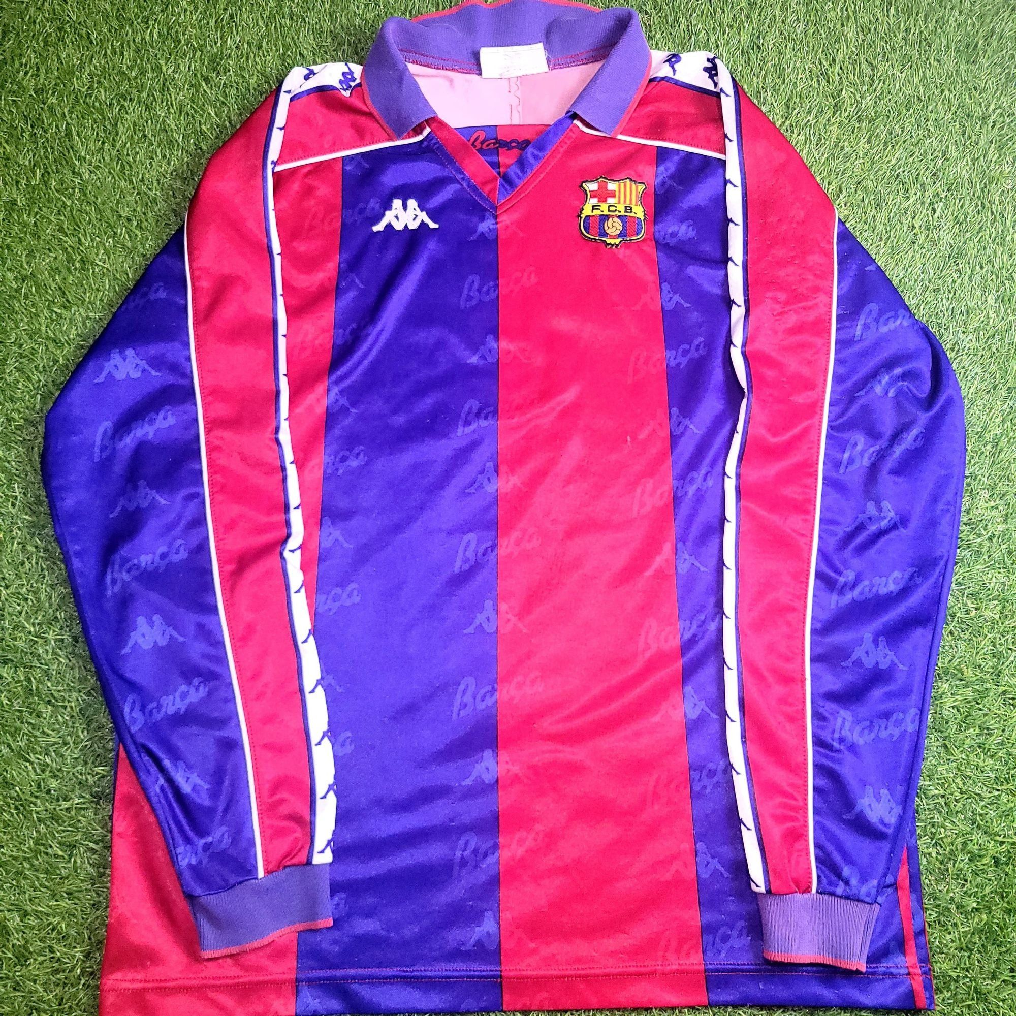 Kappa Romario Kappa Barcelona 1994 1995 Long Sleeve Soccer Jersey Size US L / EU 52-54 / 3 - 2 Thumbnail