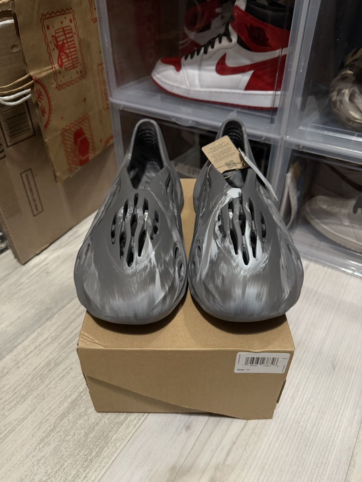Adidas × Kanye West × Yeezy Adidas Yeezy Foam Runner Mx Granite Size US 11 / EU 44 - 4 Thumbnail