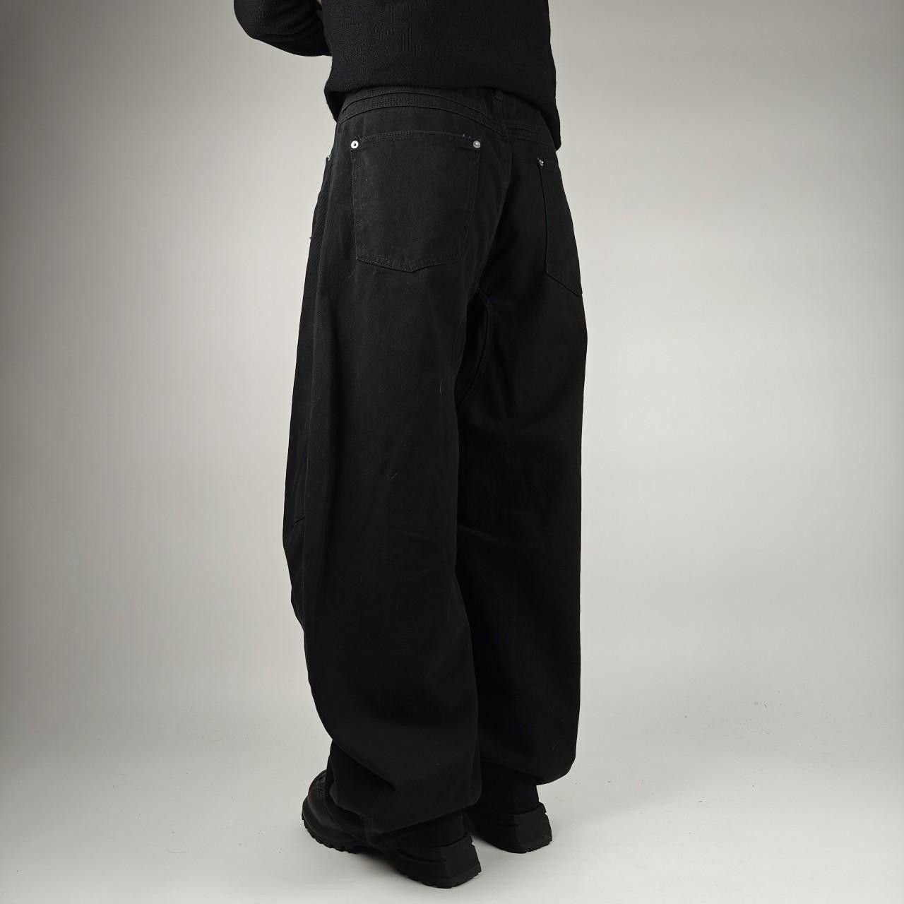 Other Japanese Black Thick Cotton Wide Leg Trousers Size US 32 / EU 48 - 6 Thumbnail