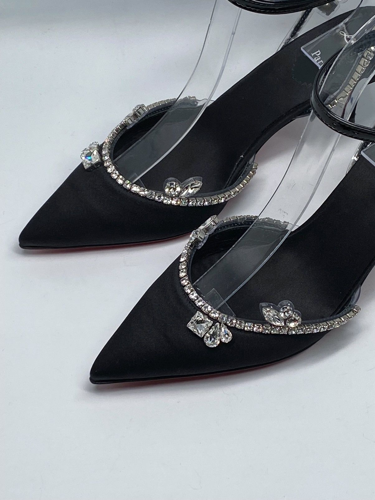 Christian Louboutin Christian Louboutin Crystal-Embellished Satin Pump size 37.5 Size US 7.5 / IT 37.5 - 6 Thumbnail