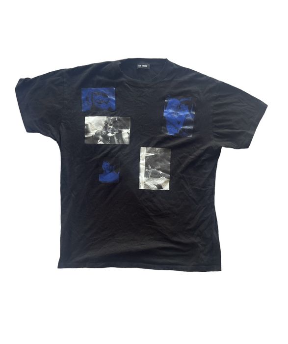 Raf simons blue hot sale velvet t shirt