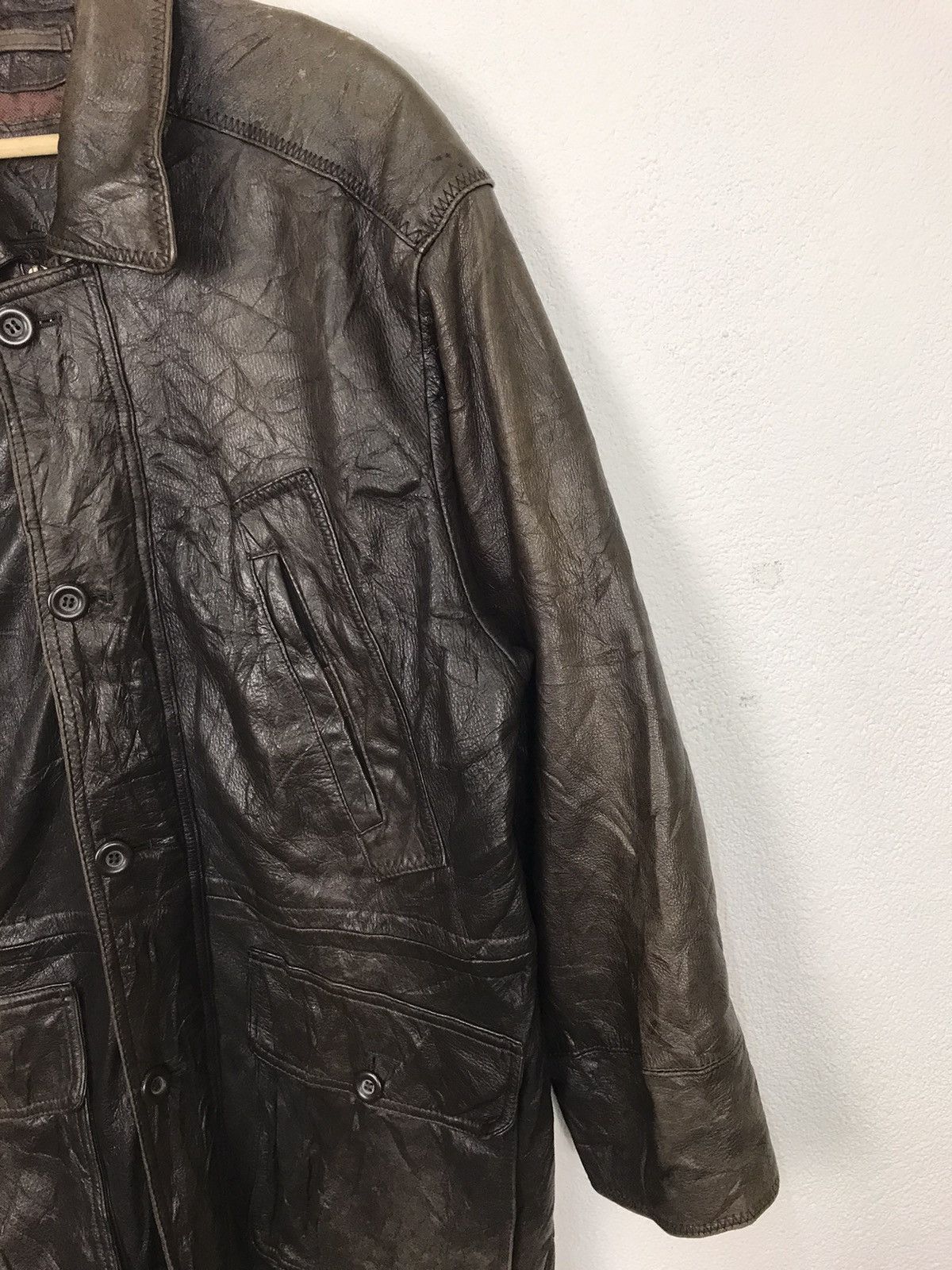 Vintage VINTAGE RED STAGE Leather Jacket Size US L / EU 52-54 / 3 - 5 Thumbnail