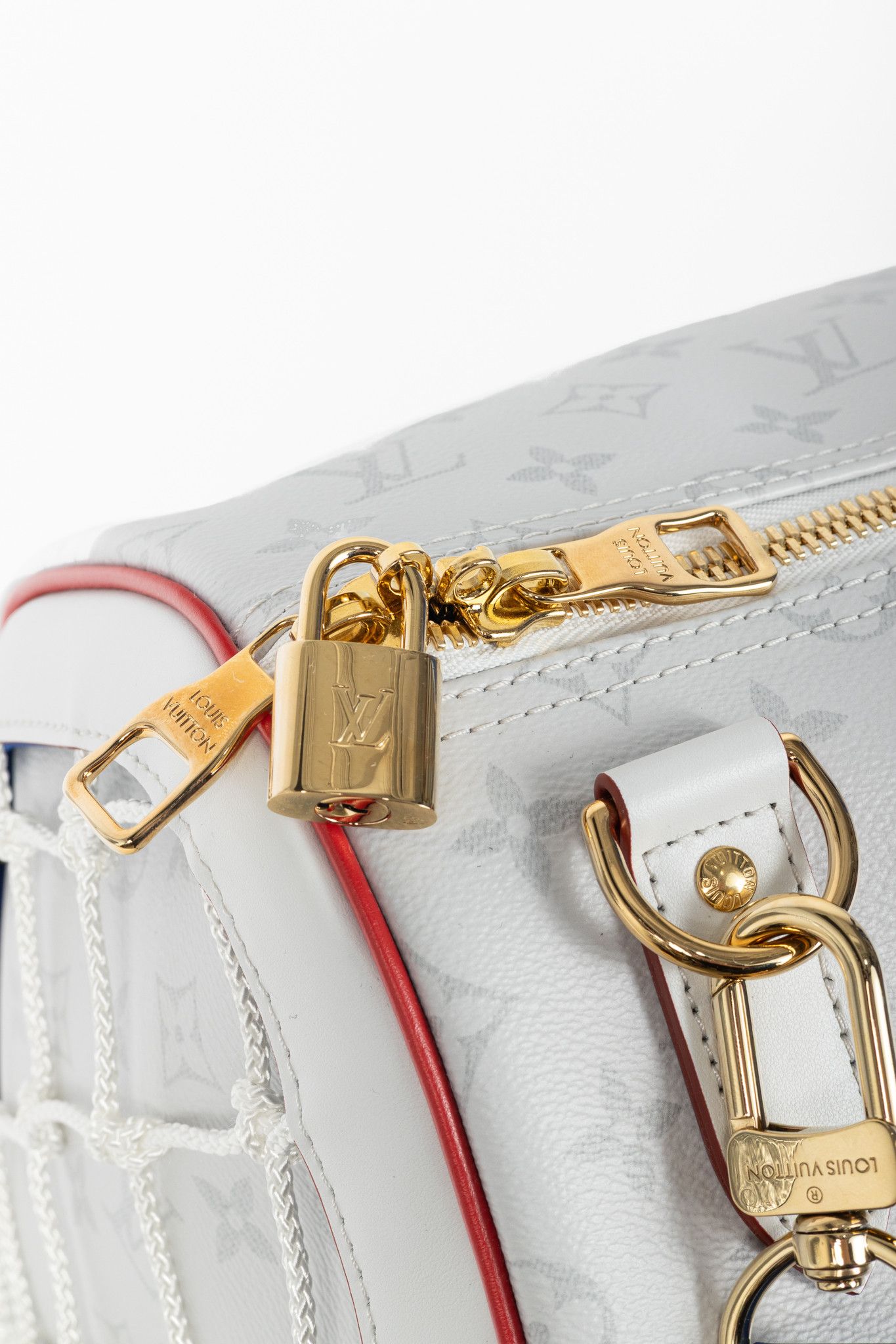 Louis Vuitton × NBA Louis Vuitton Keepall 55 Bandouliere Basketball Monogram Bag Size ONE SIZE - 14 Thumbnail