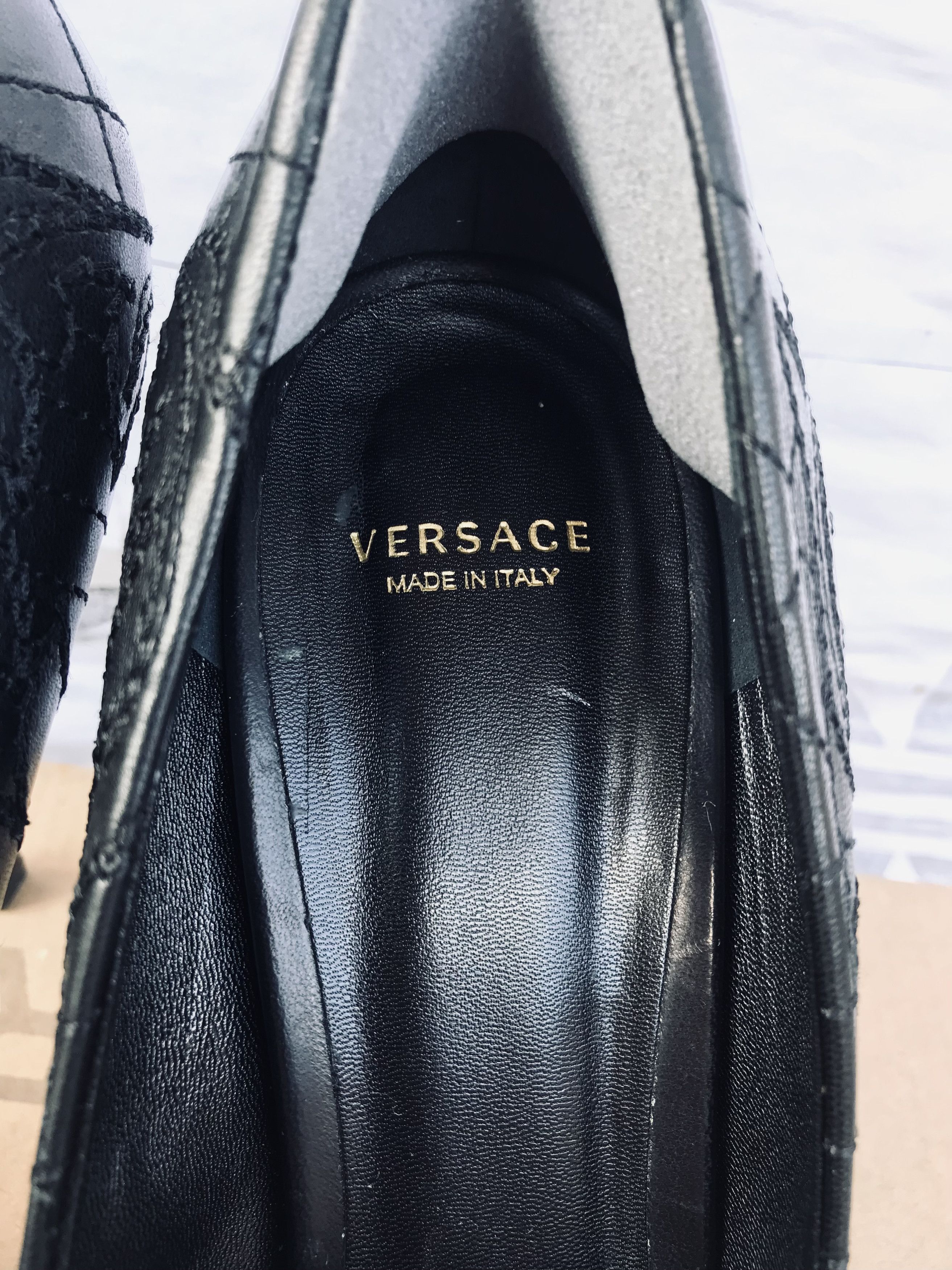 Versace Gianni Versace Vanitas Heels Pump 120 mm Leather Spikes Size US 10 / IT 40 - 8 Thumbnail