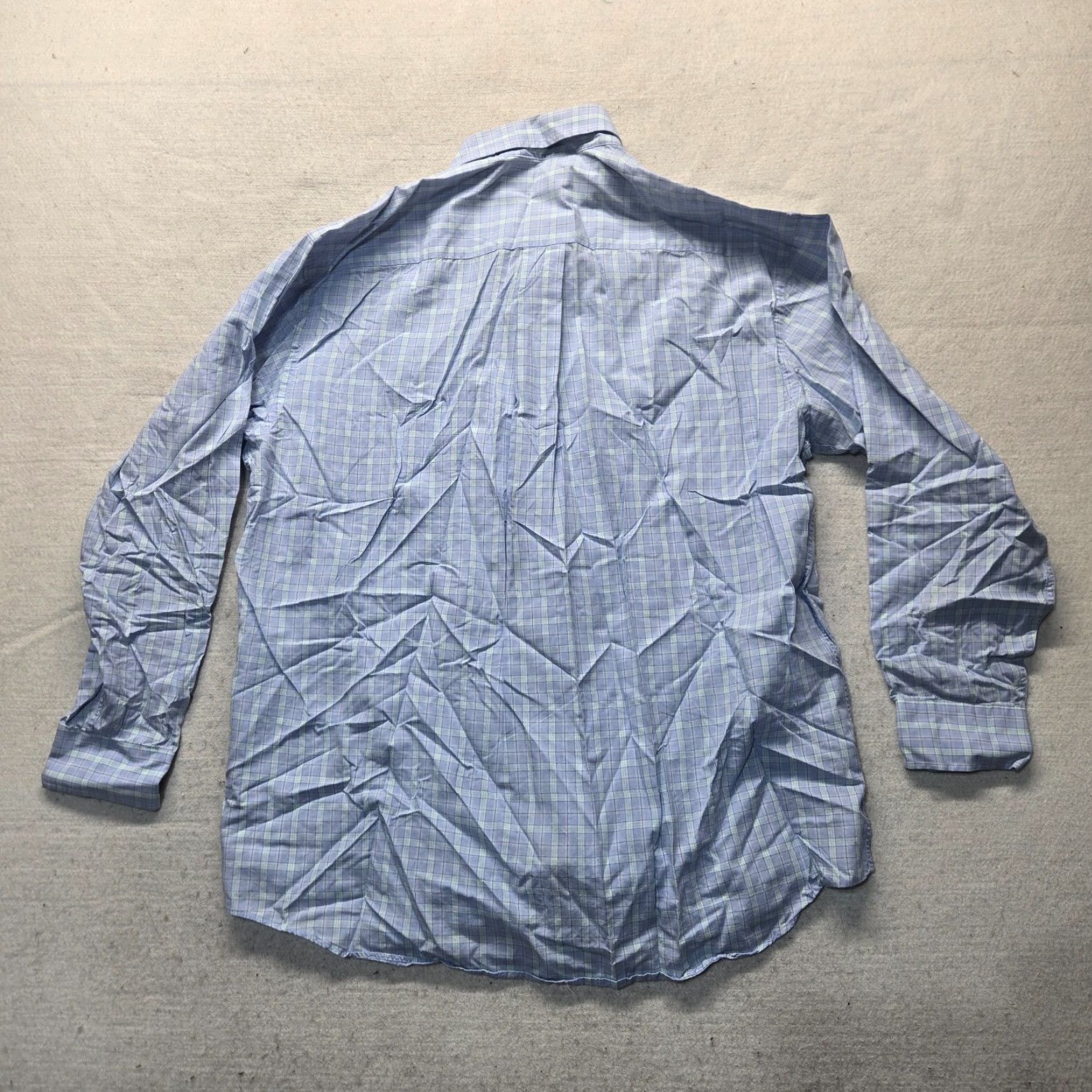 Nautica Nautica Button-Up Shirt Plaid Long Sleeve Cotton Adult Men's Size L Blue Button-Down Collared Wrinkle Resistant Shirt Mens Size US L / EU 52-54 / 3 - 7 Thumbnail