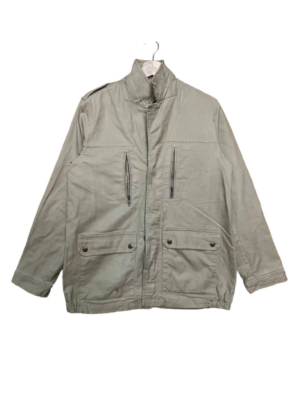 image of Vintage Par Ci Par La Khakis Worker Jacket in Beige, Men's (Size Small)