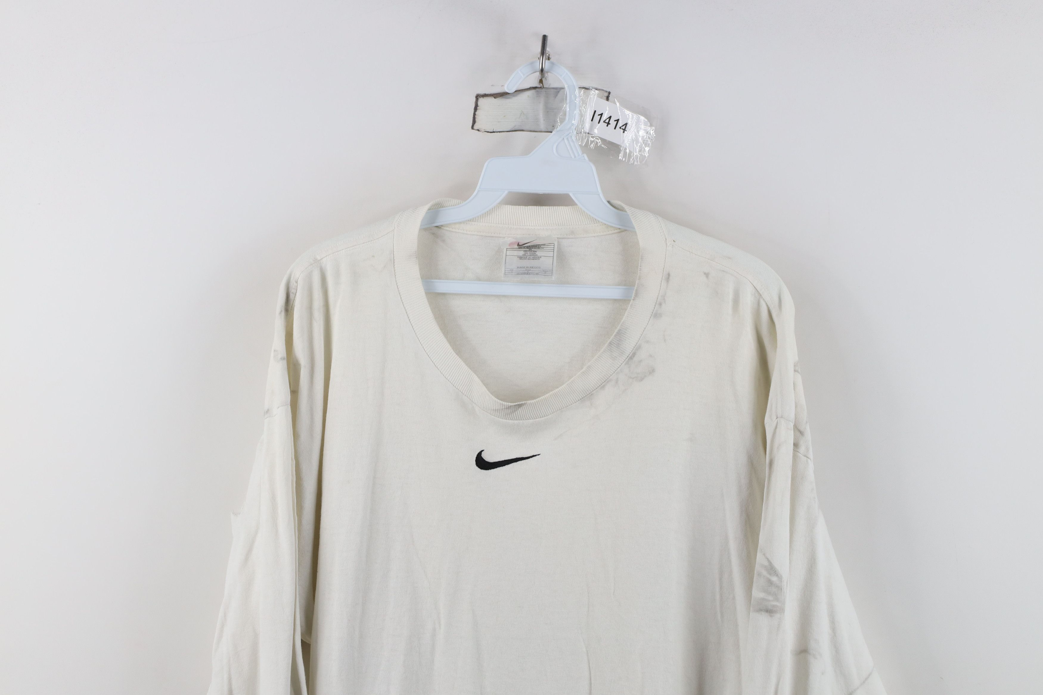 Nike Vintage 90s Nike Scott Center Swoosh Long Sleeve T-Shirt Size US L / EU 52-54 / 3 - 2 Thumbnail