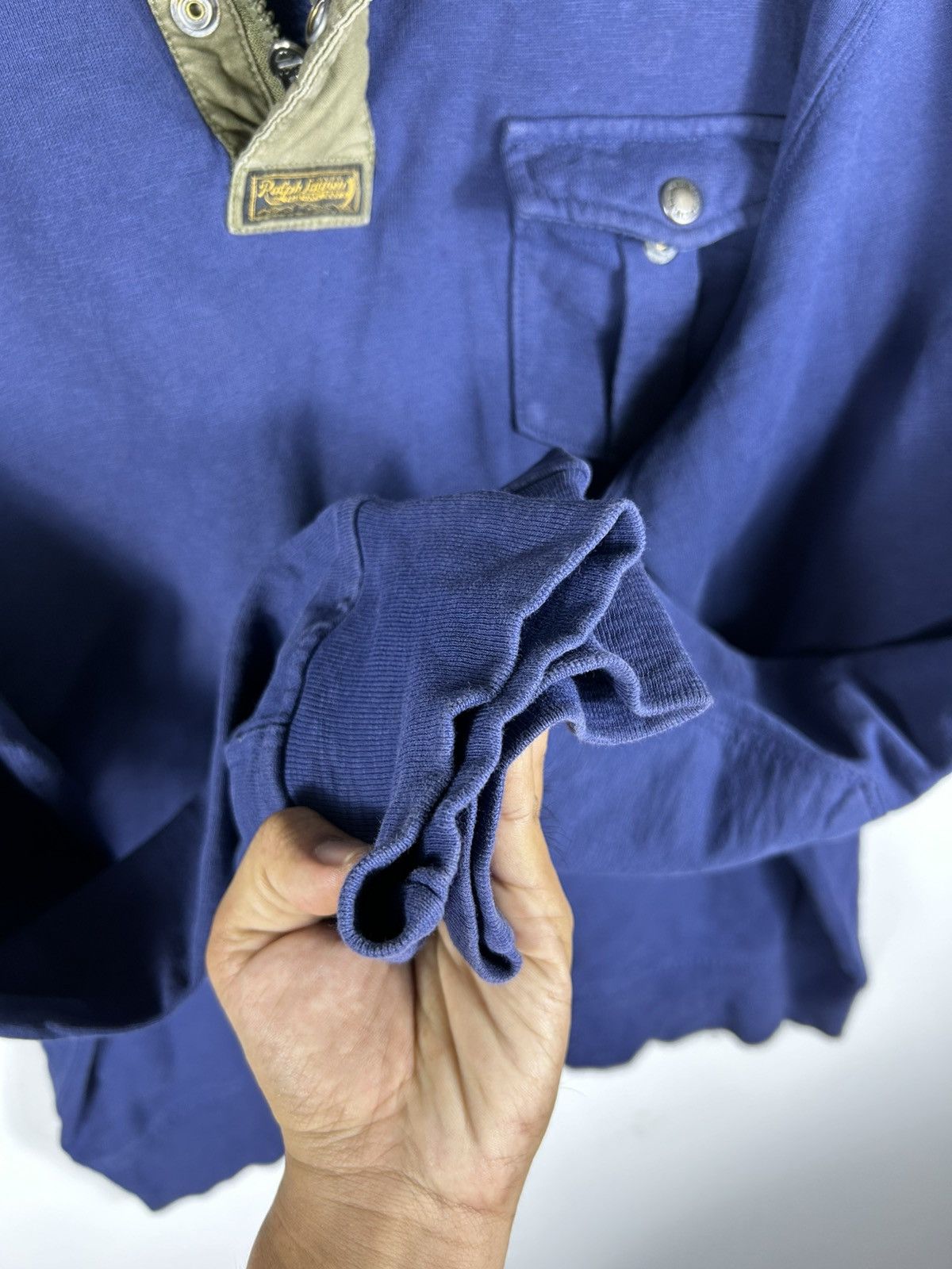 Polo Ralph Lauren ⚡️Vintage Y2K Polo Ralph Lauren Half Zipper Sweatshirt Size US XXL / EU 58 / 5 - 10 Thumbnail