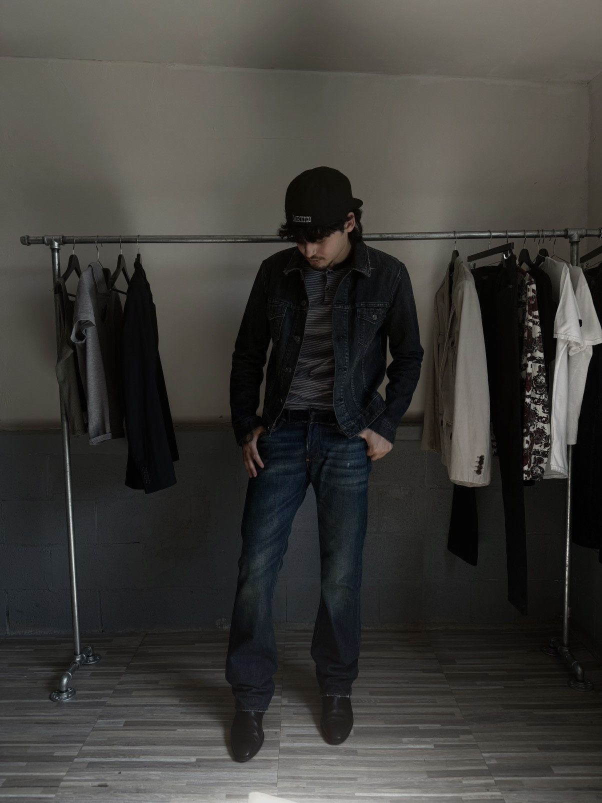 Saint Laurent Paris SS13 Distressed DJ01M Trucker Jacket - Hedi Slimane Size US L / EU 52-54 / 3 - 6 Thumbnail