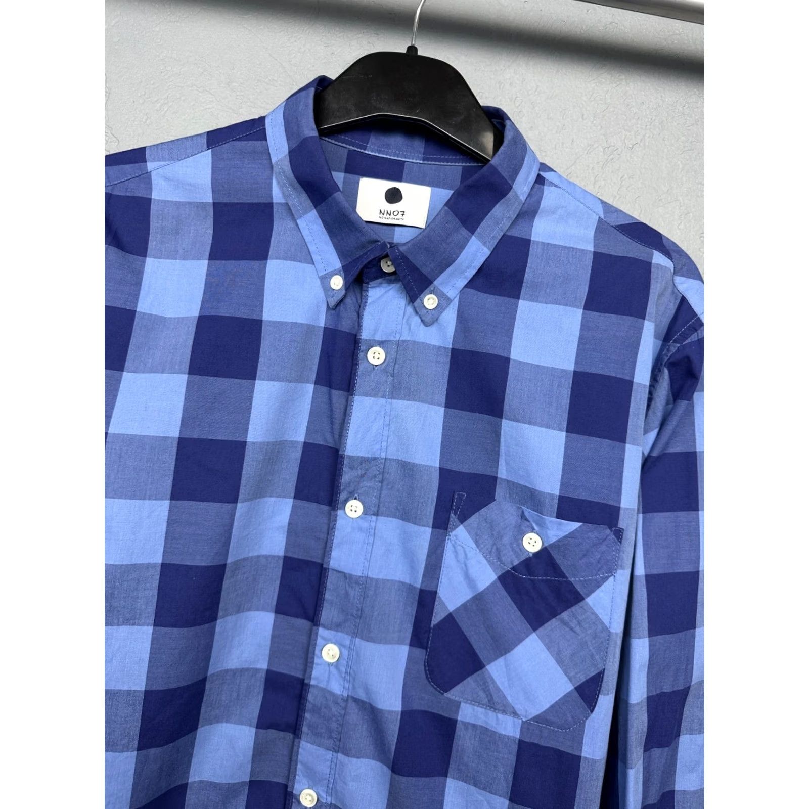NN07 Nn07 No Nationality Mens Long Sleeve Plaid Shirt L Size US L / EU 52-54 / 3 - 2 Thumbnail