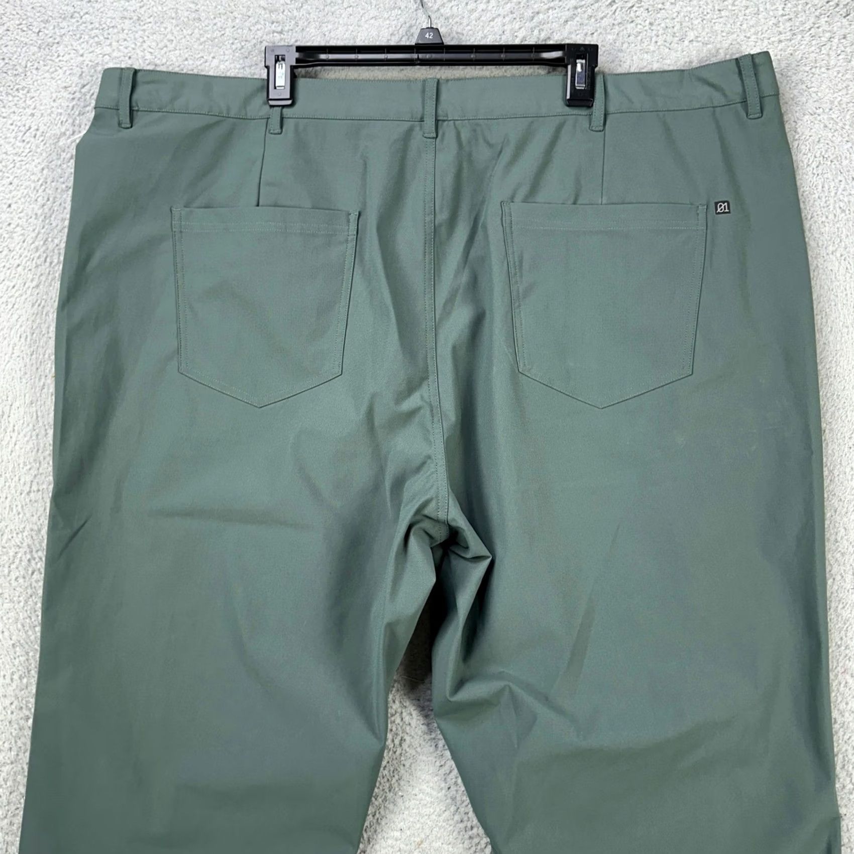 Vintage 01.Algo Mens Chino Golf Pants 42 Green Straight Leg Performance Tech Comfort NEW Size US 42 / EU 58 - 2 Thumbnail