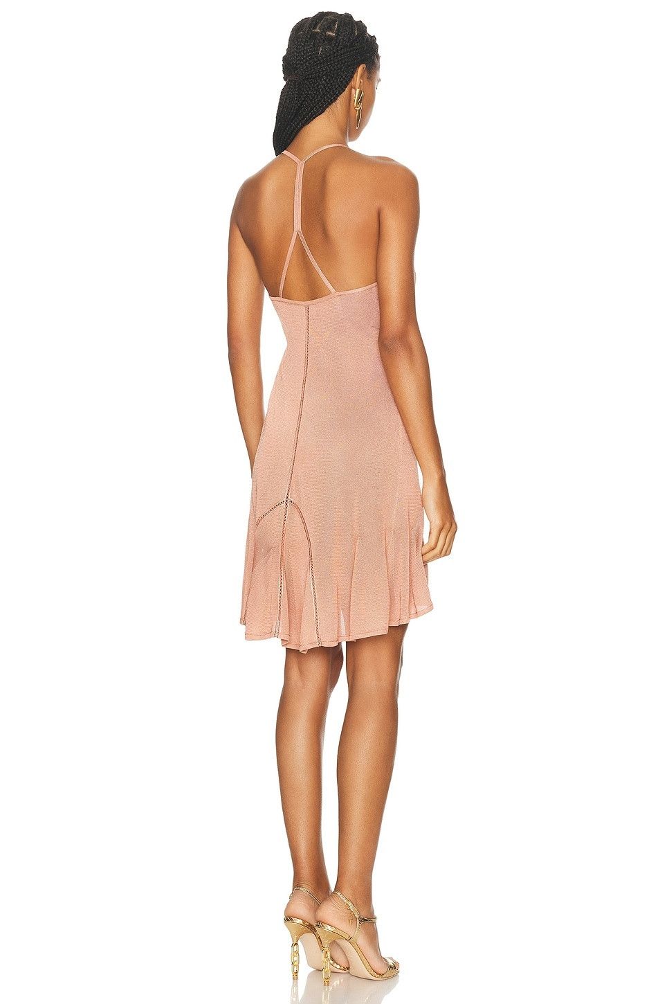 Tom Ford o1w1db10525 ACK521 Slinky Viscose Knit Slip Dress Dark Pink Size S / US 4 / IT 40 - 2 Thumbnail