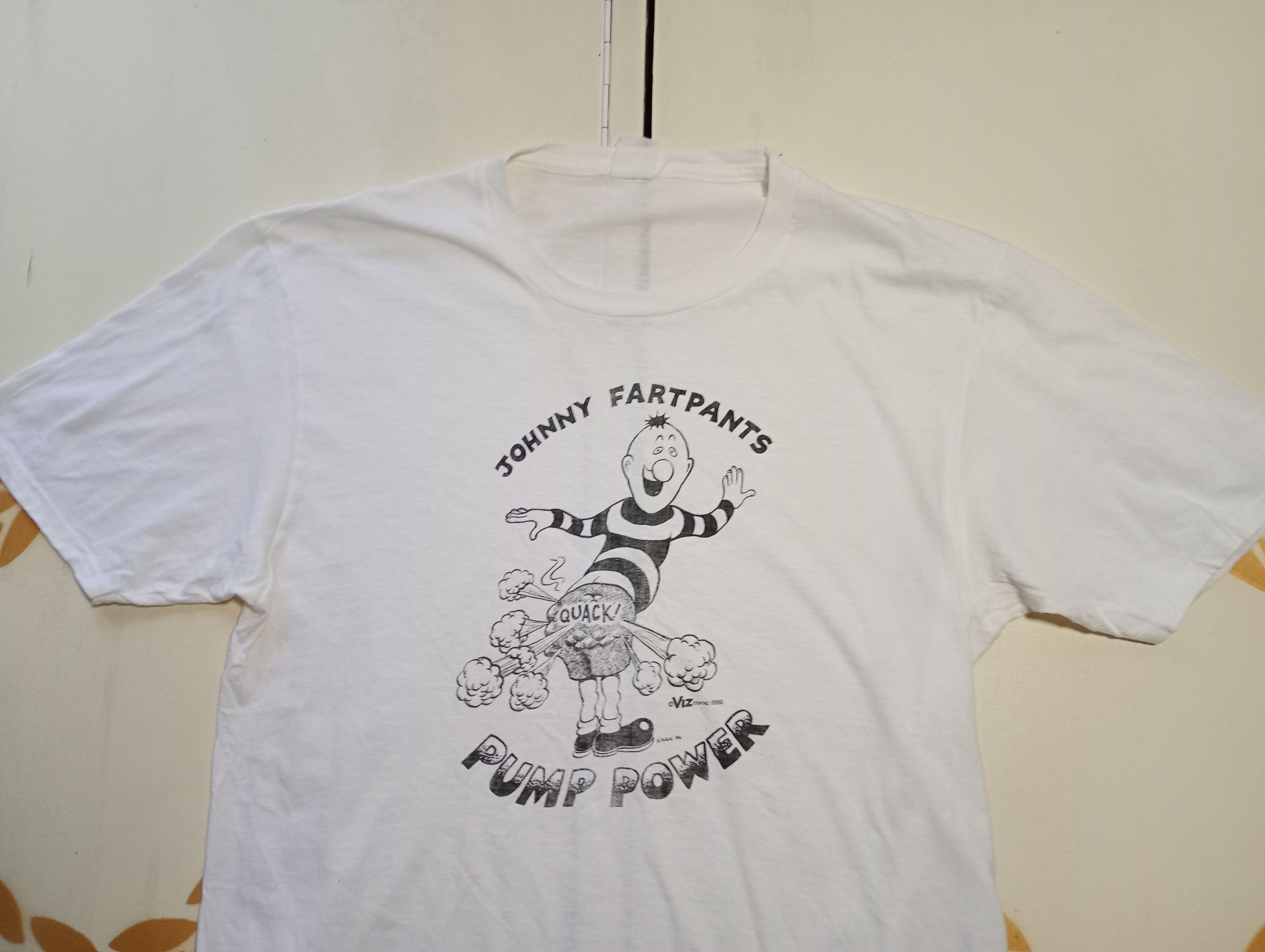 Vintage Johnny Fartpants Pump Power T-Shirt 1986 Size US M / EU 48-50 / 2 - 4 Thumbnail