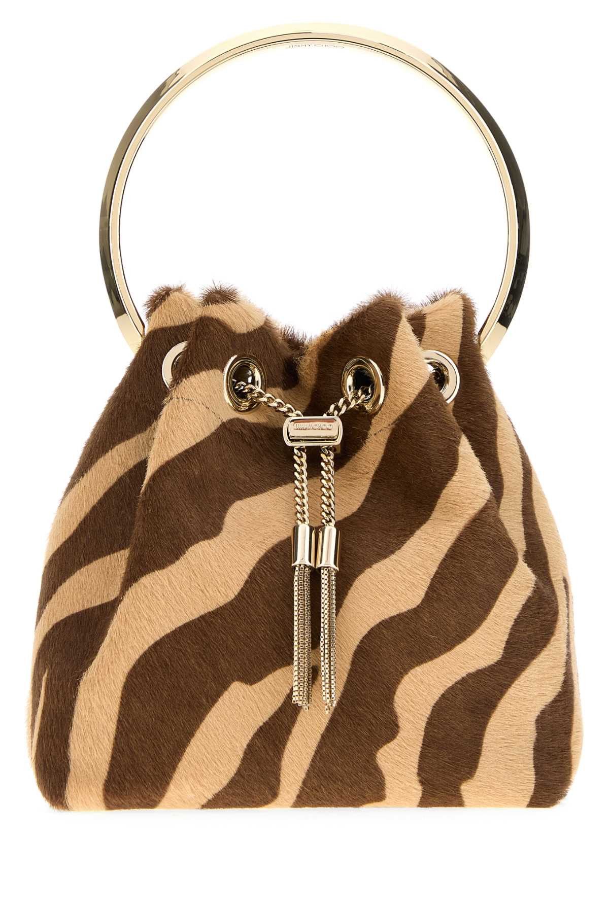 Jimmy Choo Printed Calf Hair Bon Bon Bucket Bag Size ONE SIZE - 1 Thumbnail