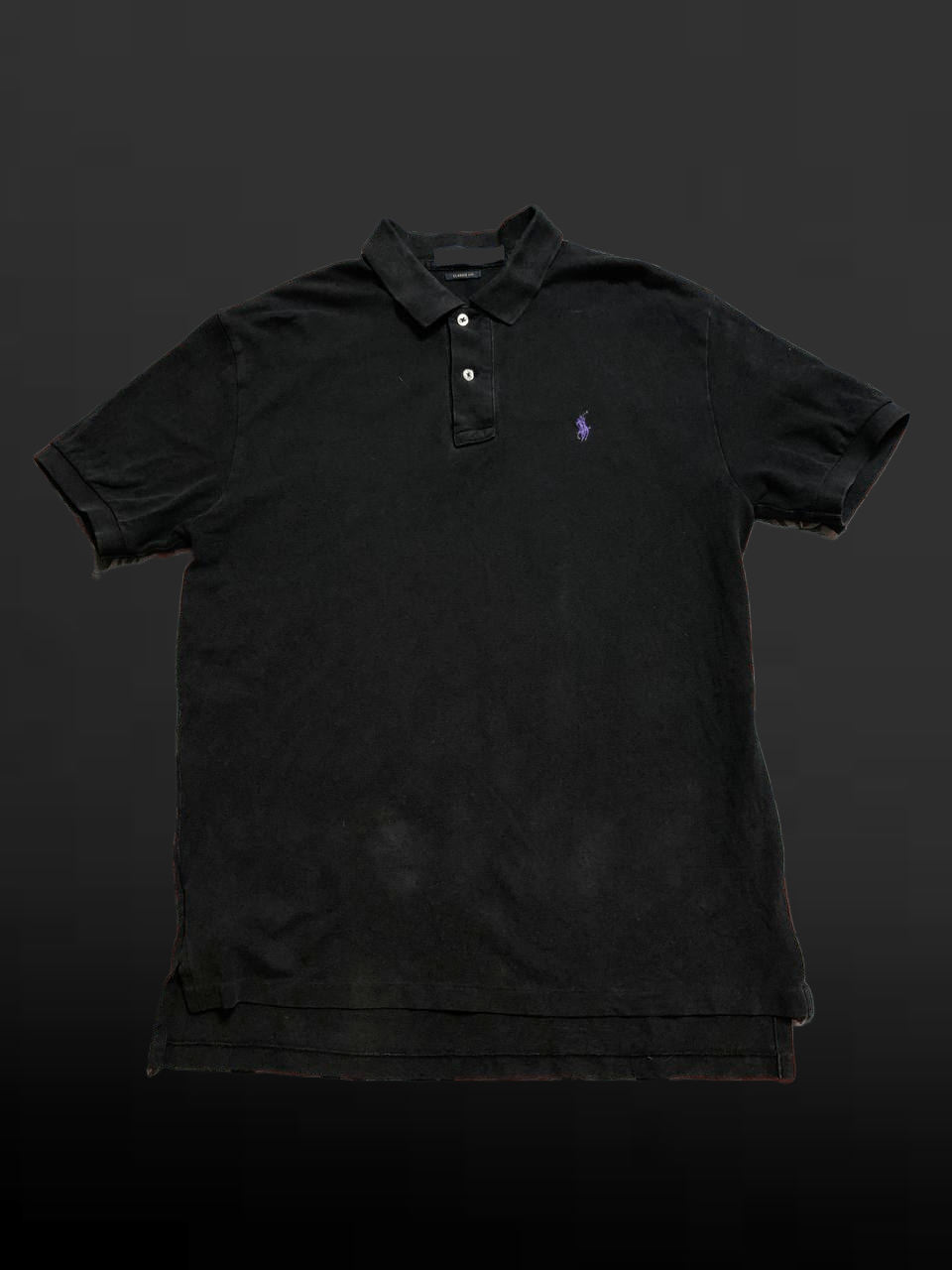 Polo Ralph Lauren VINTAGE Polo Ralph Lauren Casual Polo Black Size US L / EU 52-54 / 3 - 1 Thumbnail