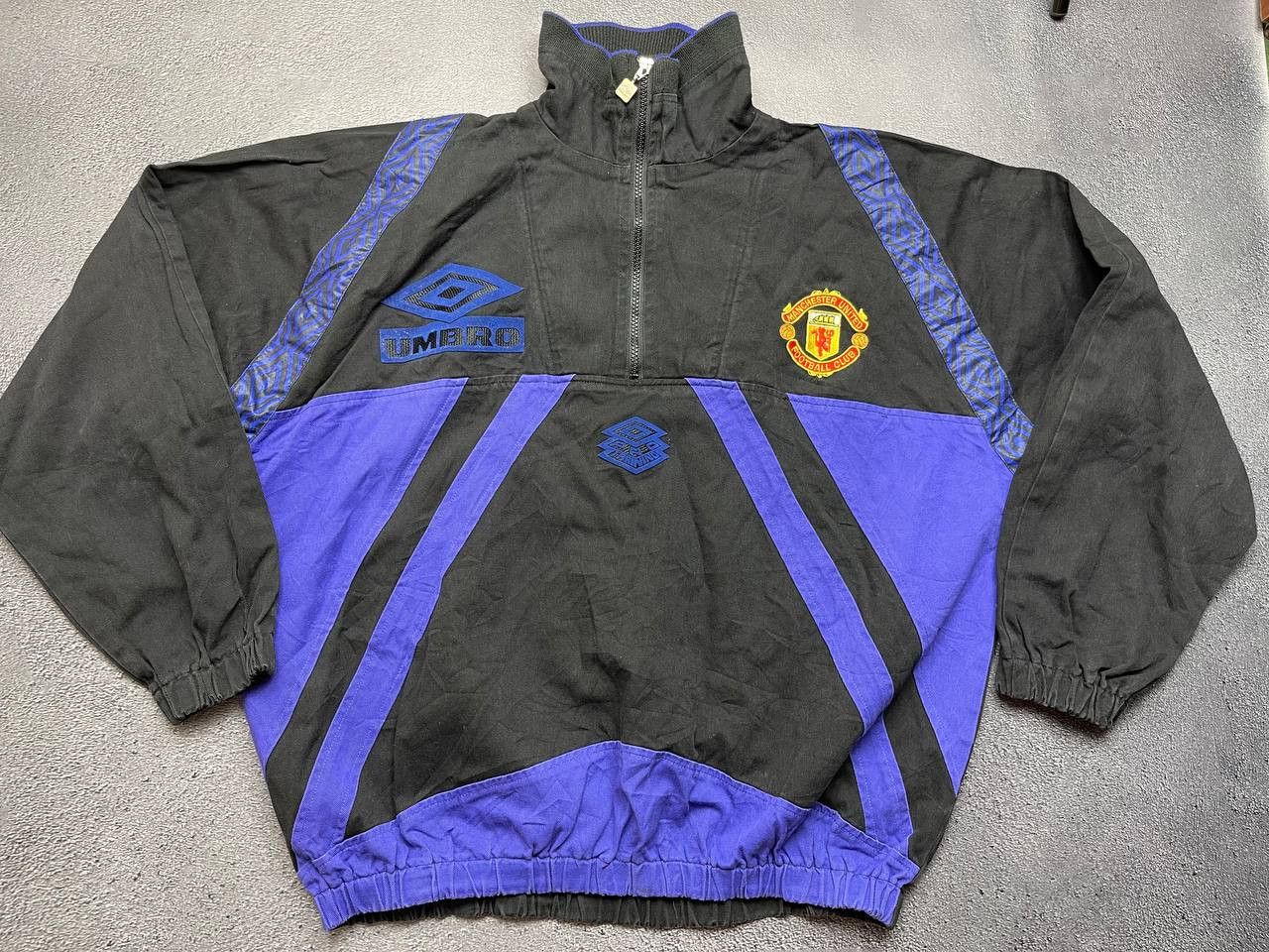 image of Bloke x Soccer Jersey Manchester United Umbro Sharp Training Top Jersey Jacket, Men's (Size XL)