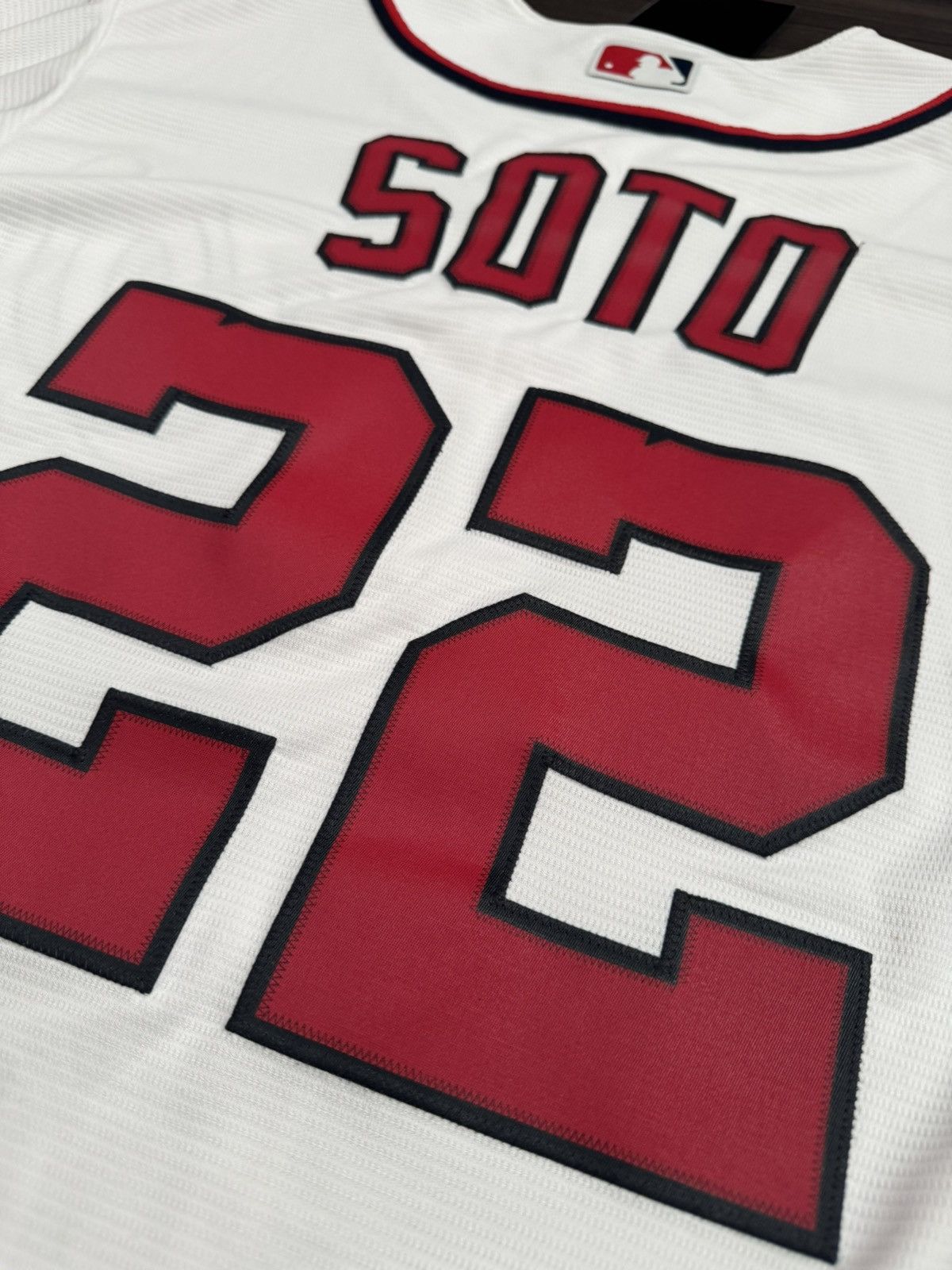 Majestic Washington Nationals Juan Soto 22 MLB 19 World Series Jersey Size US L / EU 52-54 / 3 - 8 Thumbnail