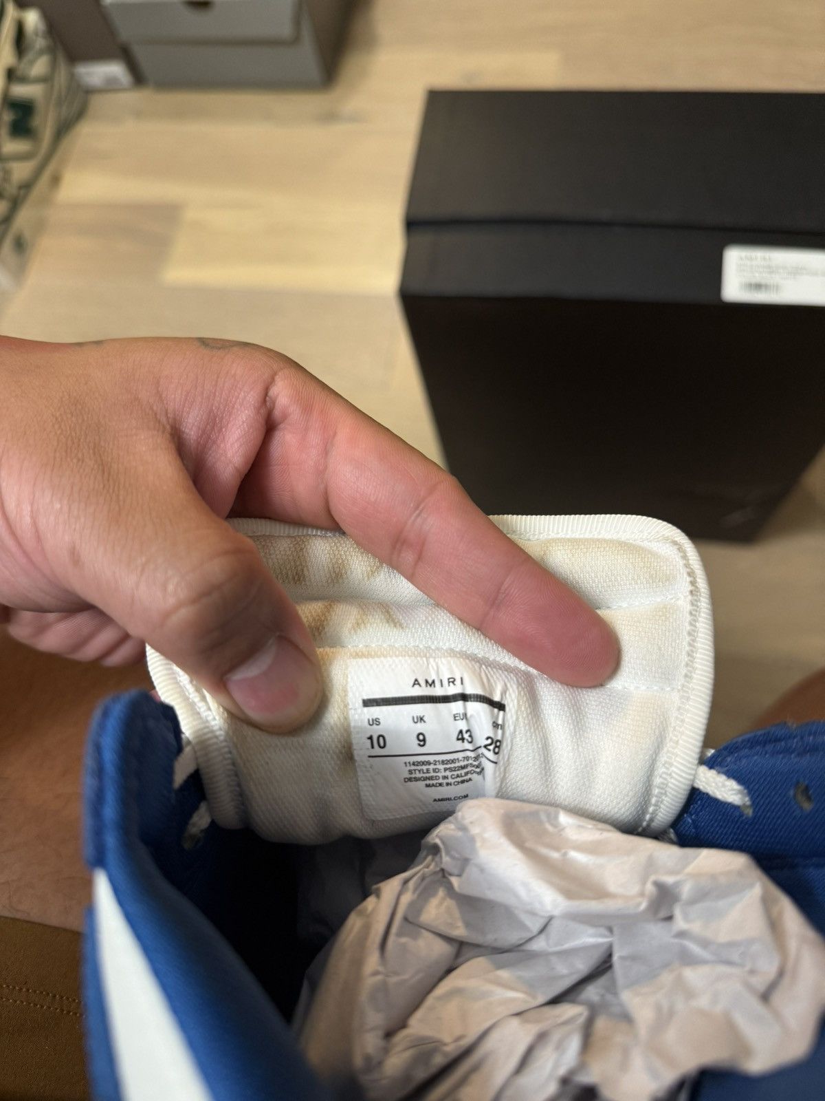 Amiri Skel top hi royal blue Size US 10 / EU 43 - 5 Thumbnail
