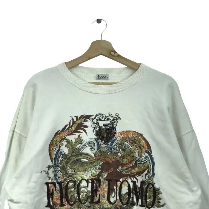 Japanese Brand Vtg FICCE YOSHIYUKI KONISHI Embroidery Dragon Sweatshirt Size US L / EU 52-54 / 3 - 2 Thumbnail