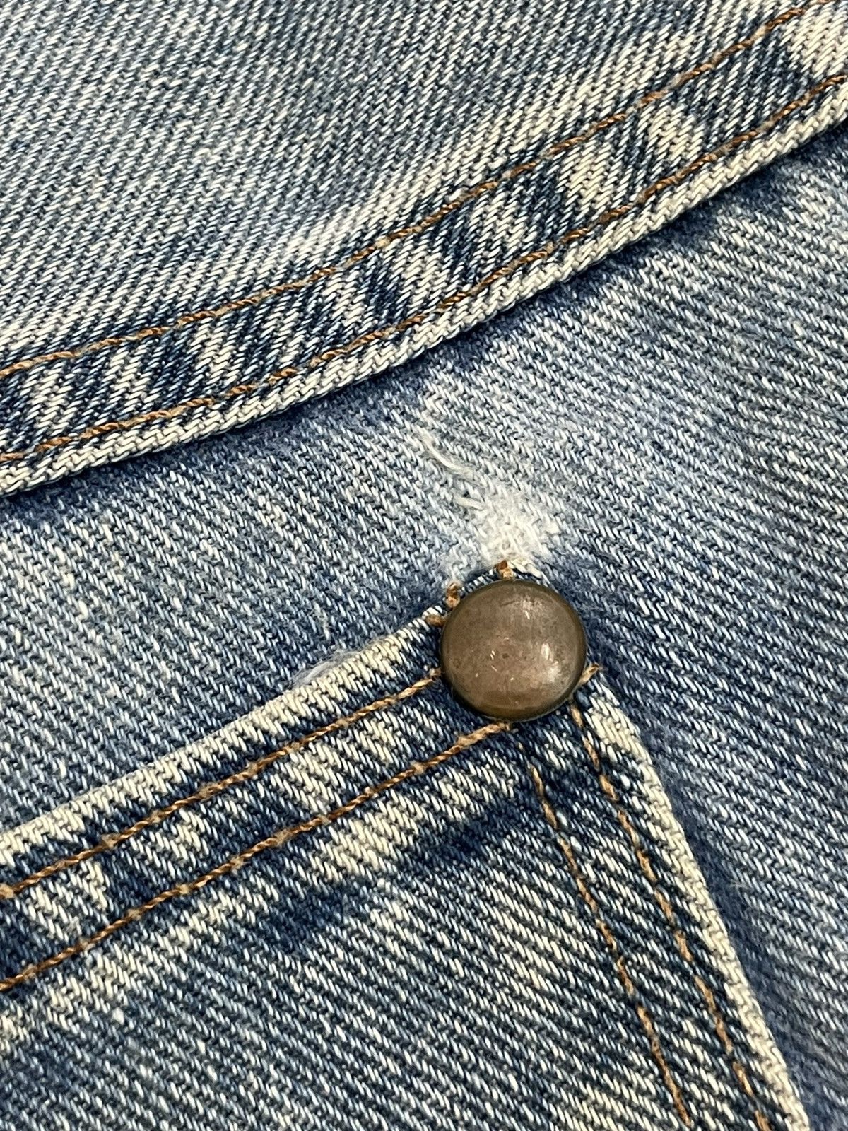 Wrangler Defect Rare Vintage Wrangler Scovill Button Japan Size US 34 / EU 50 - 20 Thumbnail