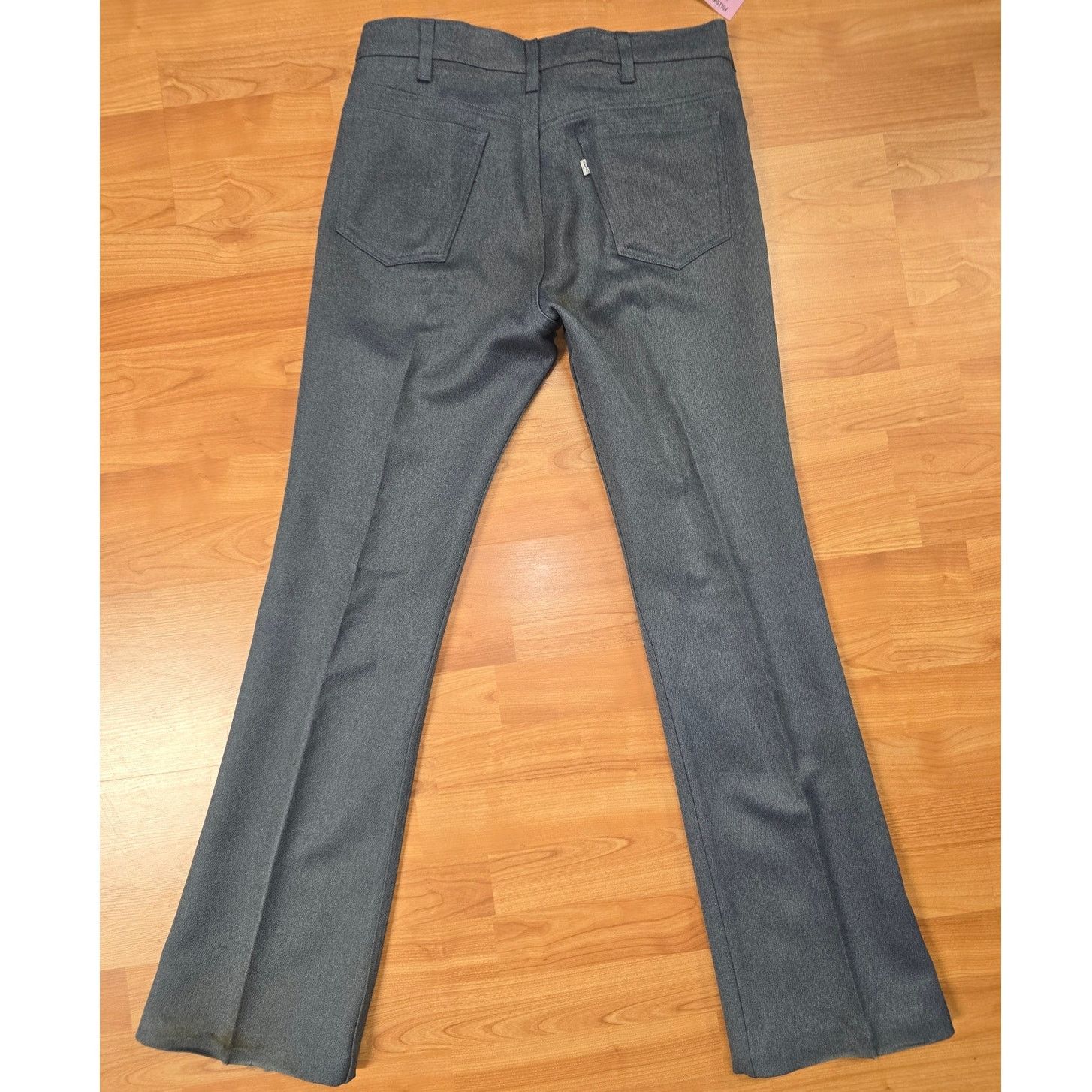 Levi's × Vintage Levi's Pants Bootcut Gray Western Dress Pants Slacks 33x34 Size US 33 - 3 Thumbnail