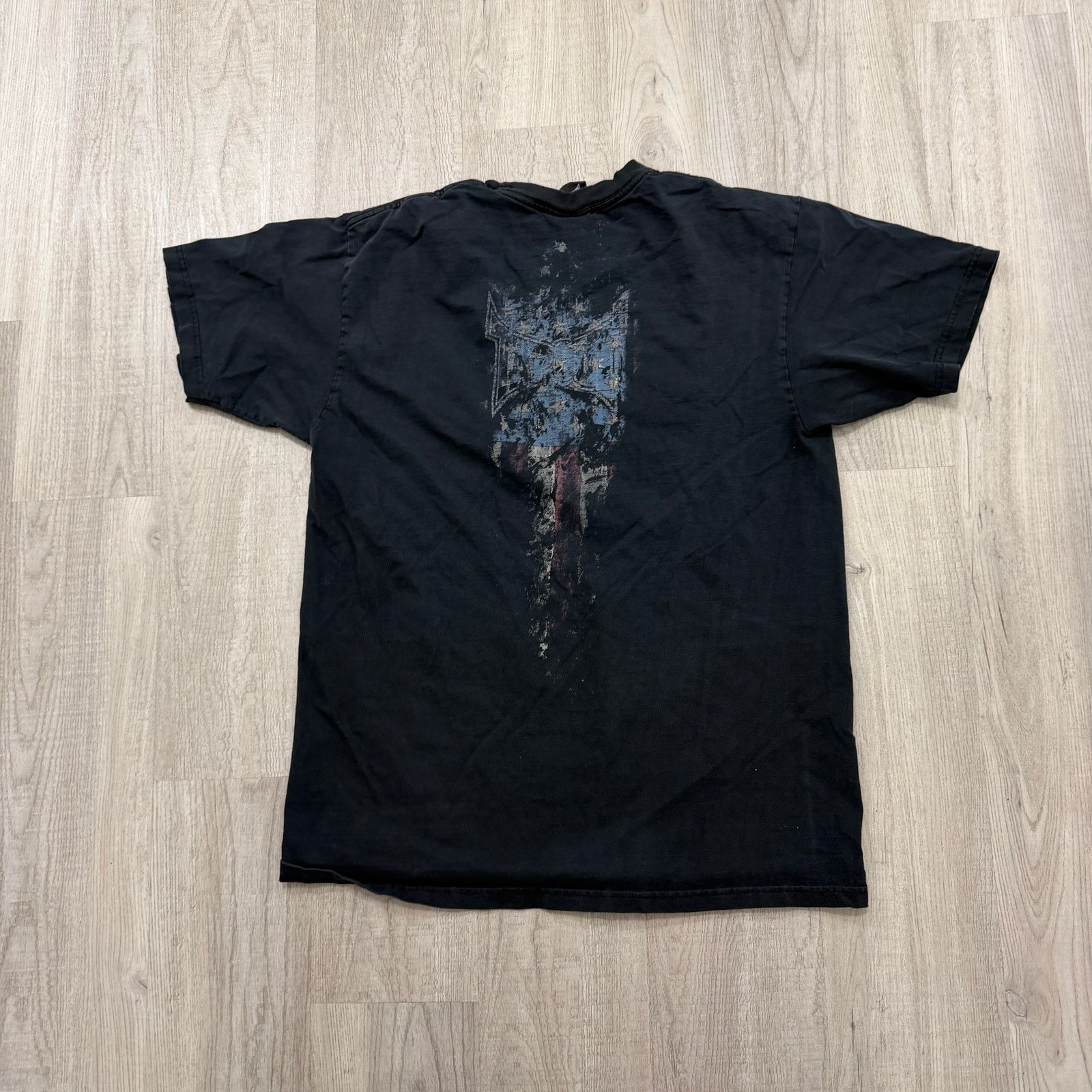 Vintage Vintage Tapout USA Skull Shirt Men's Medium Black MMA Size US M / EU 48-50 / 2 - 6 Thumbnail