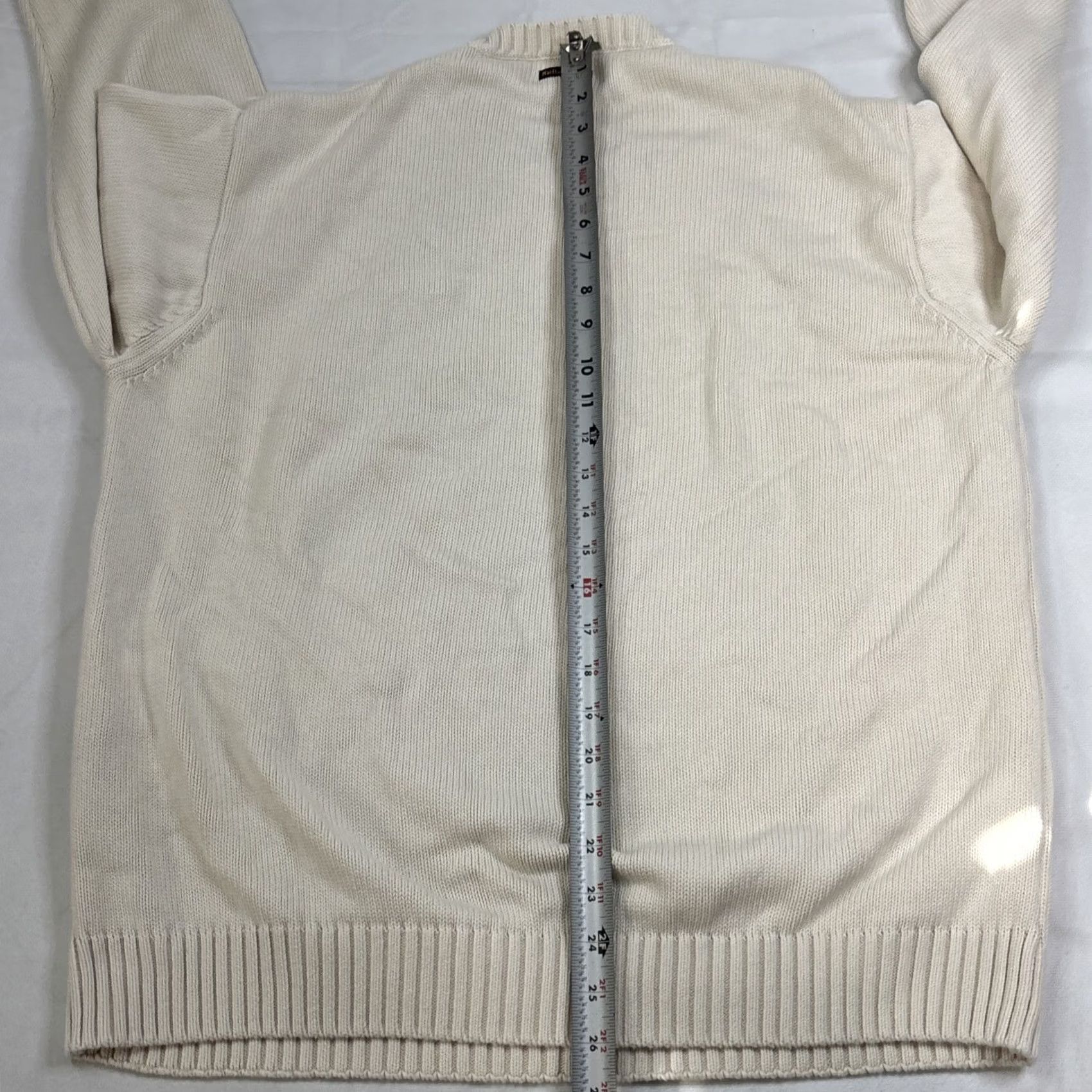 Marlboro Marlboro Classics Sweater Men XL Beige V-Neck Knitted Classic Size US XL / EU 56 / 4 - 7 Thumbnail