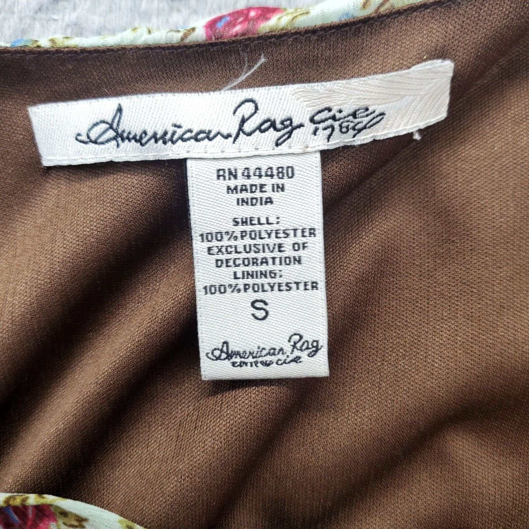 Vintage American Rag Cie Midi Dress Womens Small Multi Floral Lace Trim Boho Cottagecore Dress Size S / US 4 / IT 40 - 3 Thumbnail