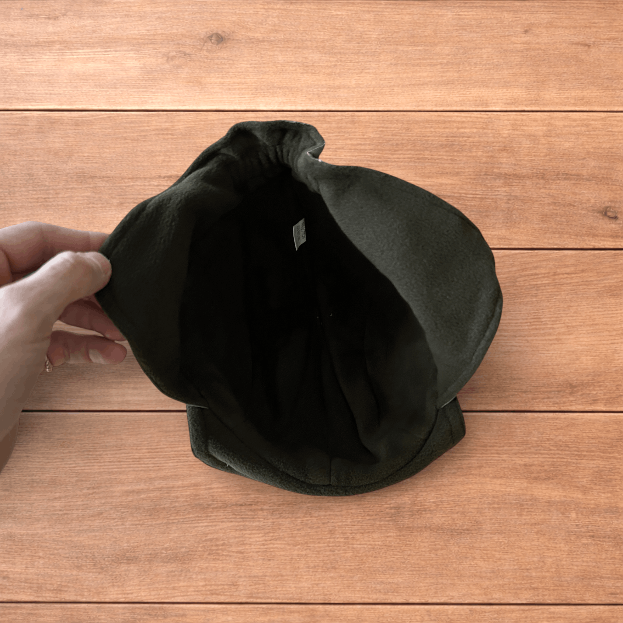 Japanese Brand Insane Military Pilot Trapper padded hat cap in khaki green. Size ONE SIZE - 5 Thumbnail