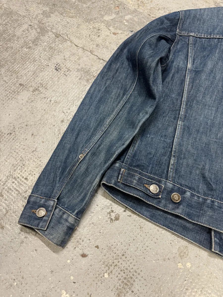 Designer × Gucci × Vintage 2000s Gucci Blue Denim Trucker Jacket Size US M / EU 48-50 / 2 - 8 Thumbnail