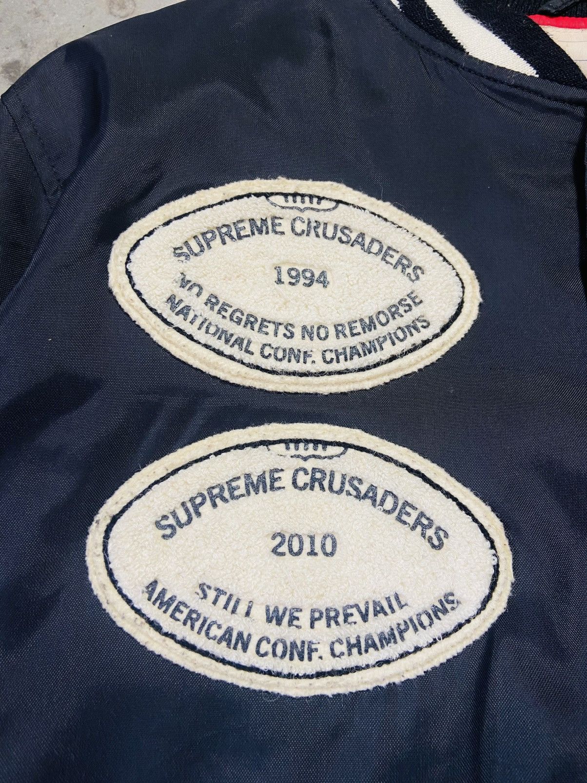 Supreme Supreme Crusaders Varsity Nylon Jacket Size US M / EU 48-50 / 2 - 8 Thumbnail