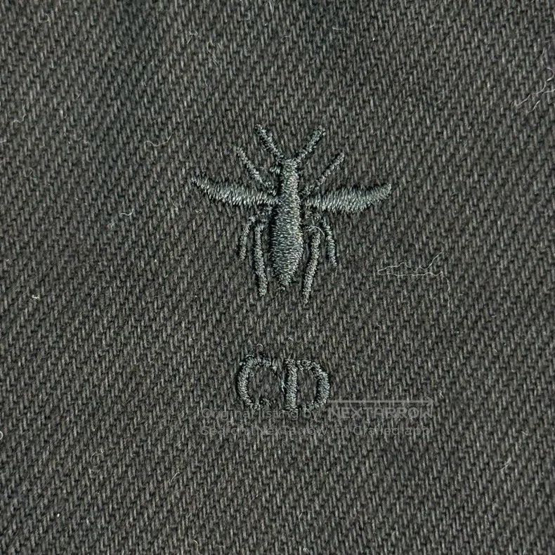 Dior Dior Black embroidered bee denim jacket Size XS / US 0-2 / IT 36-38 - 7 Thumbnail