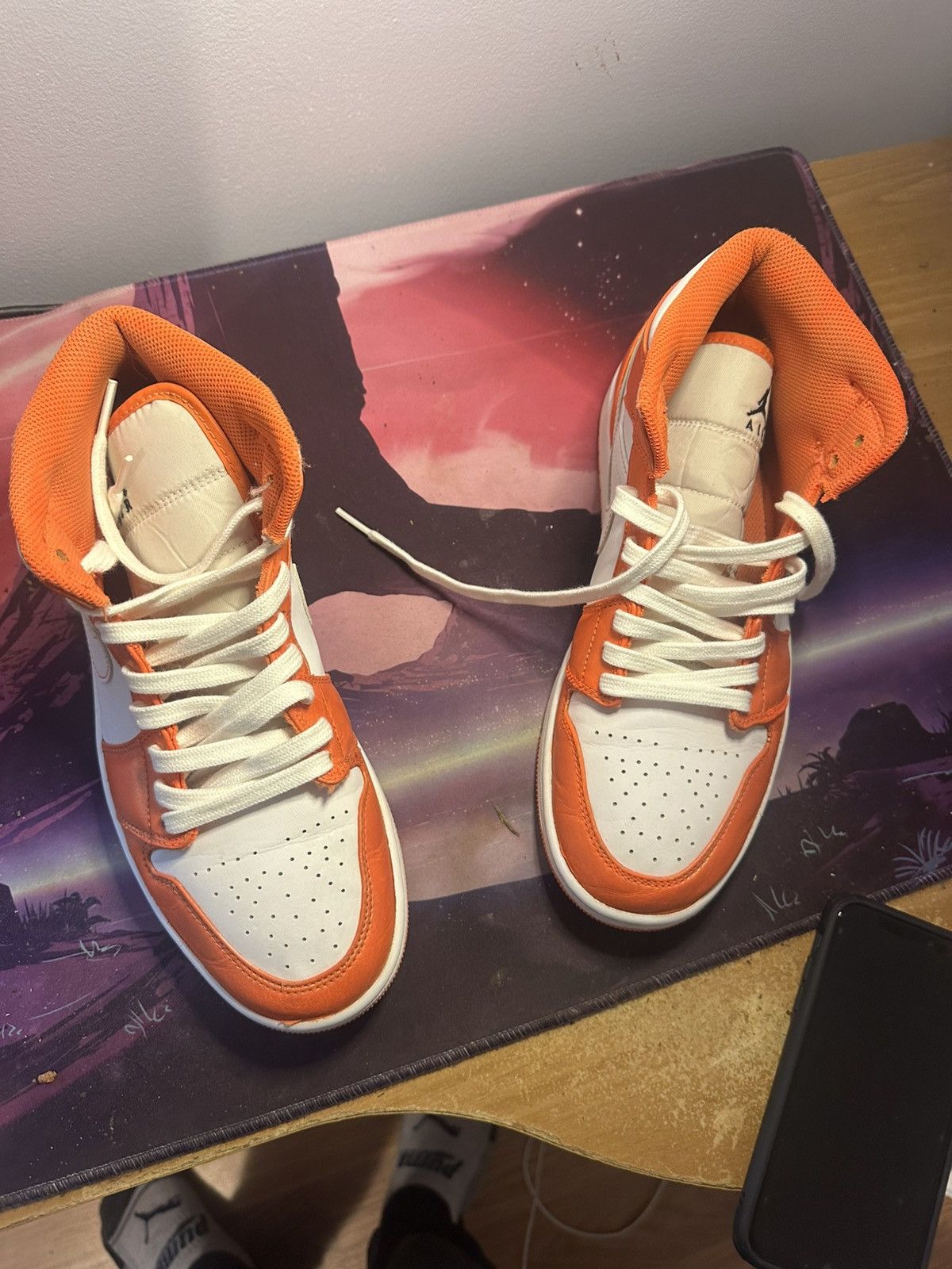 Other Jordan 1 mid “metallic orange” Size US 8.5 / EU 41-42 - 3 Thumbnail