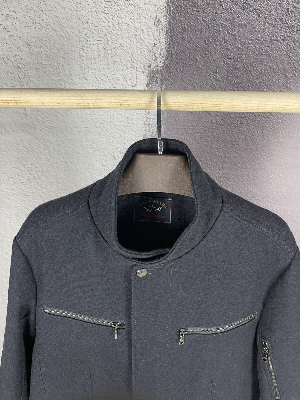 Paul & Shark Paul & Shark wool single-breasted coat zipper pockets Size US L / EU 52-54 / 3 - 7 Thumbnail