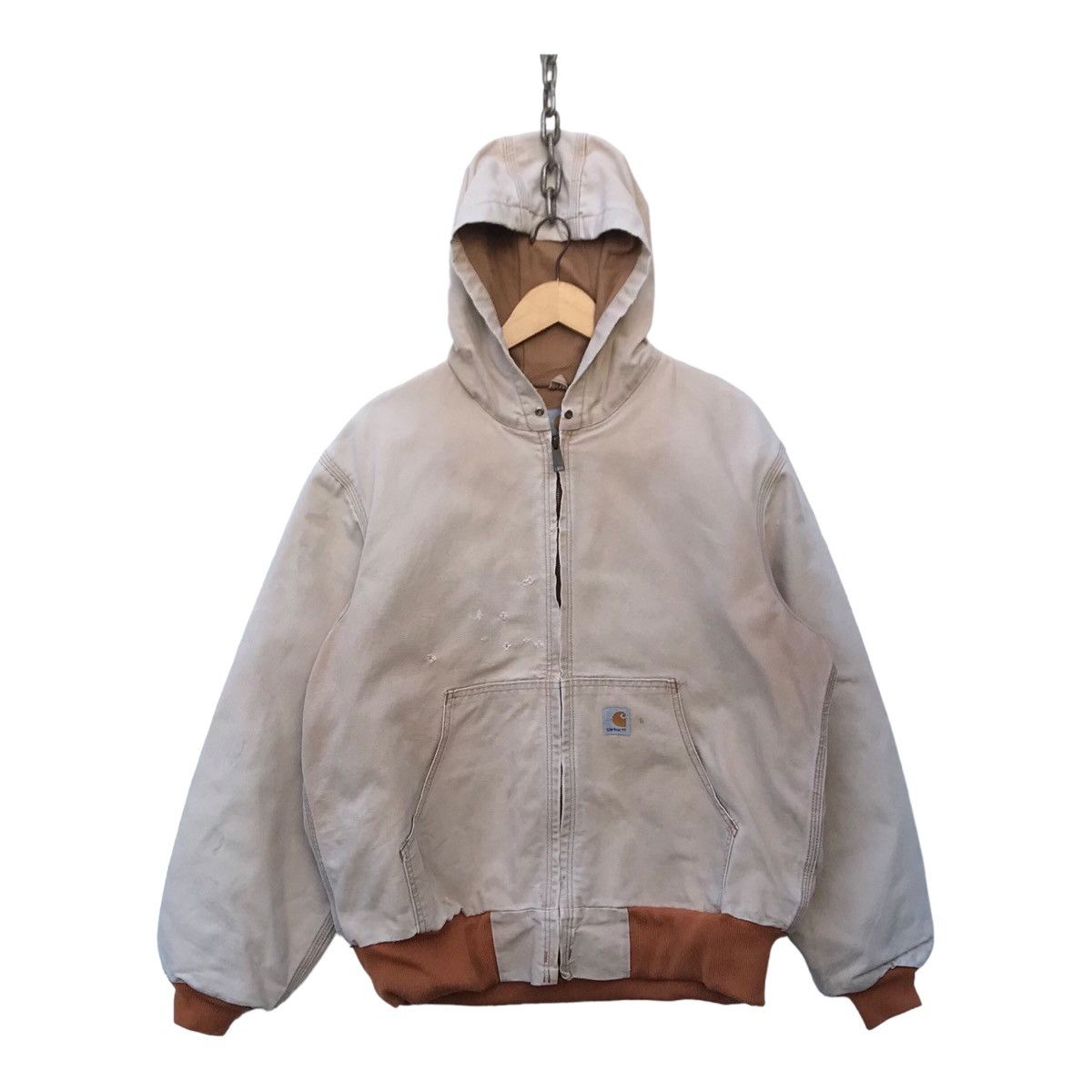 Carhartt Thrashed Carhartt Hoodie Distressed Jacket Size US L / EU 52-54 / 3 - 1 Thumbnail