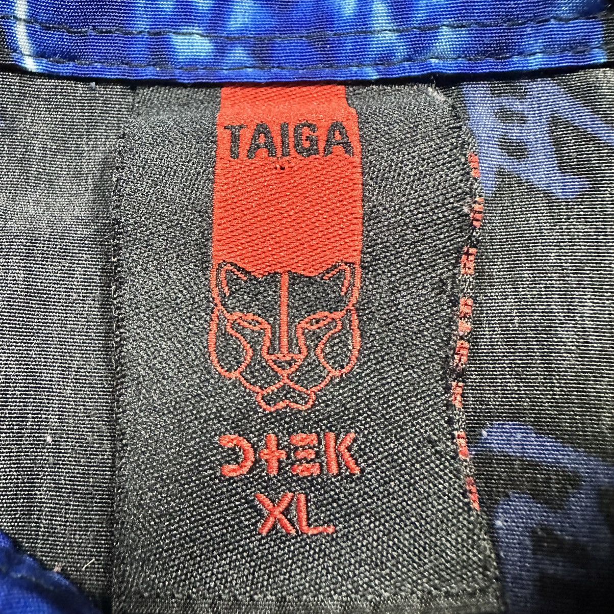Taiga Vintage Y2K Taiga Asia Dragon Blue Flames Short Sleeve Shirt Size US XL / EU 56 / 4 - 6 Thumbnail