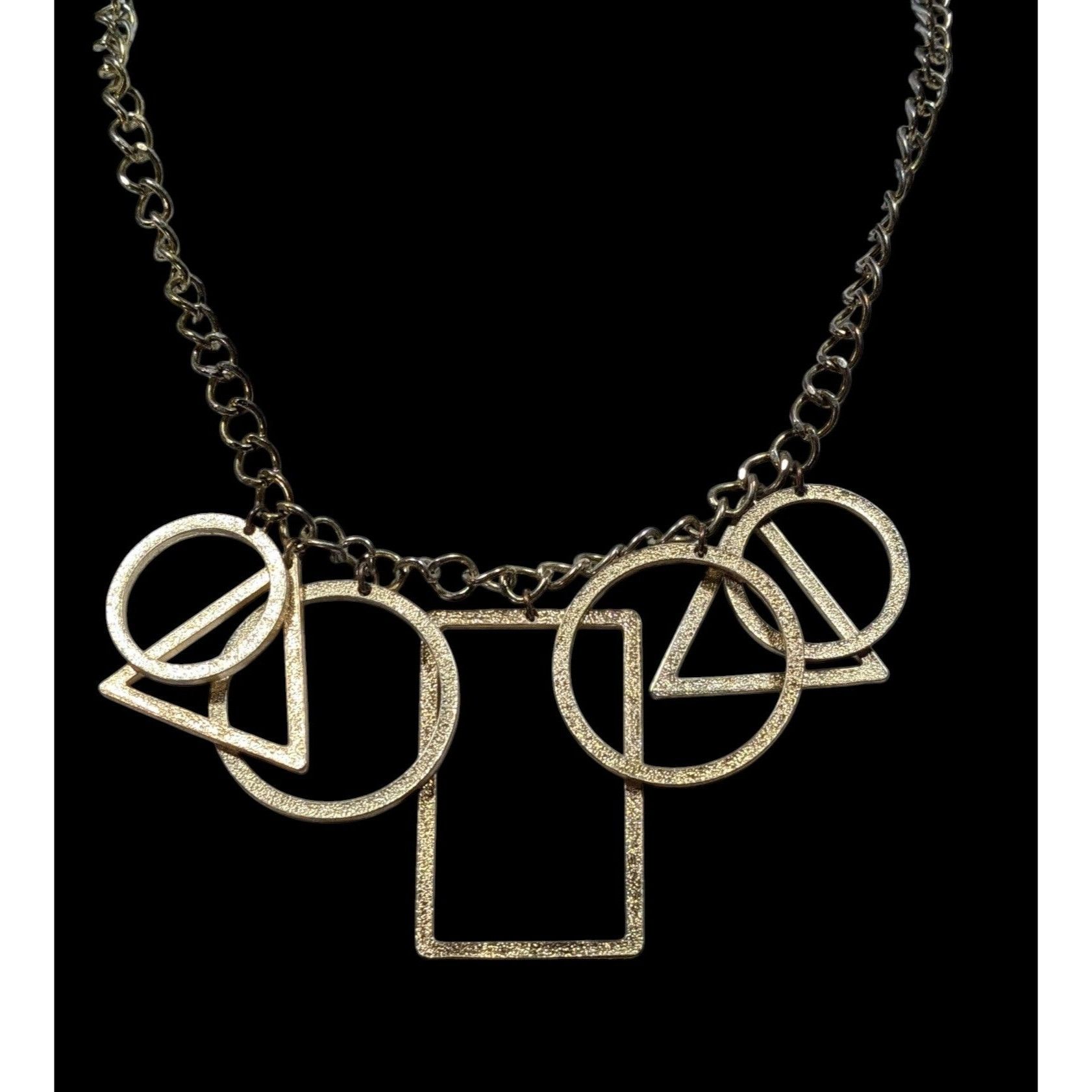 Other Funky Open Geometric Shape Charm Necklace Size ONE SIZE - 2 Thumbnail