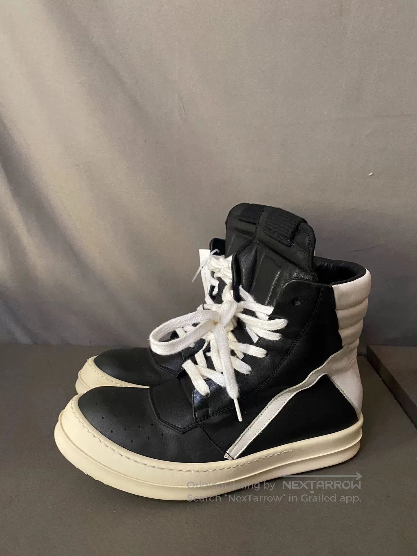 Rick Owens rick owens black leather high. Size US 6.5 / EU 39-40 - 1 Thumbnail