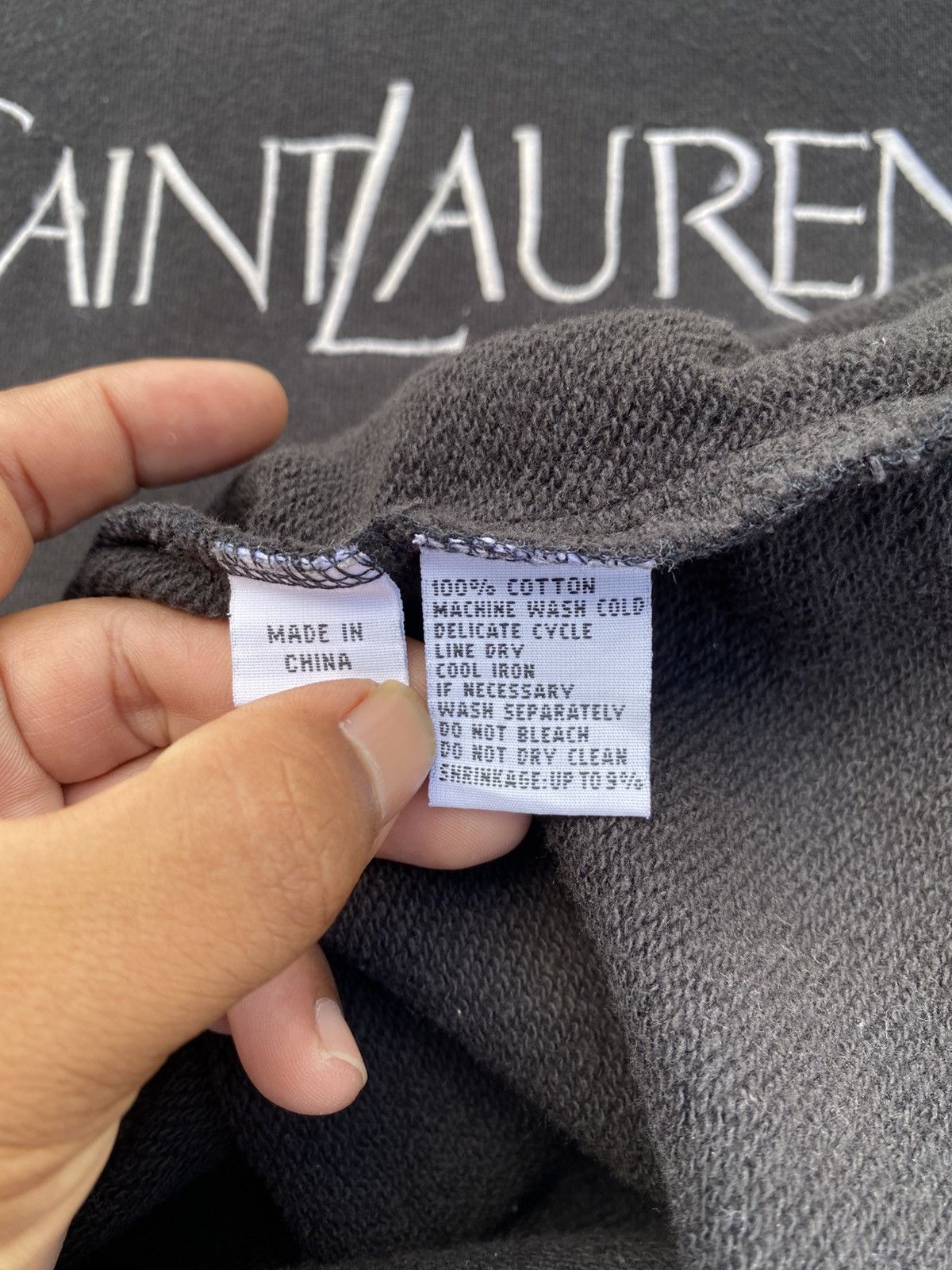 Yves Saint Laurent Rare Vintage 90s YSL Yves Saint Laurent Spellout Sweater Size US L / EU 52-54 / 3 - 16 Thumbnail