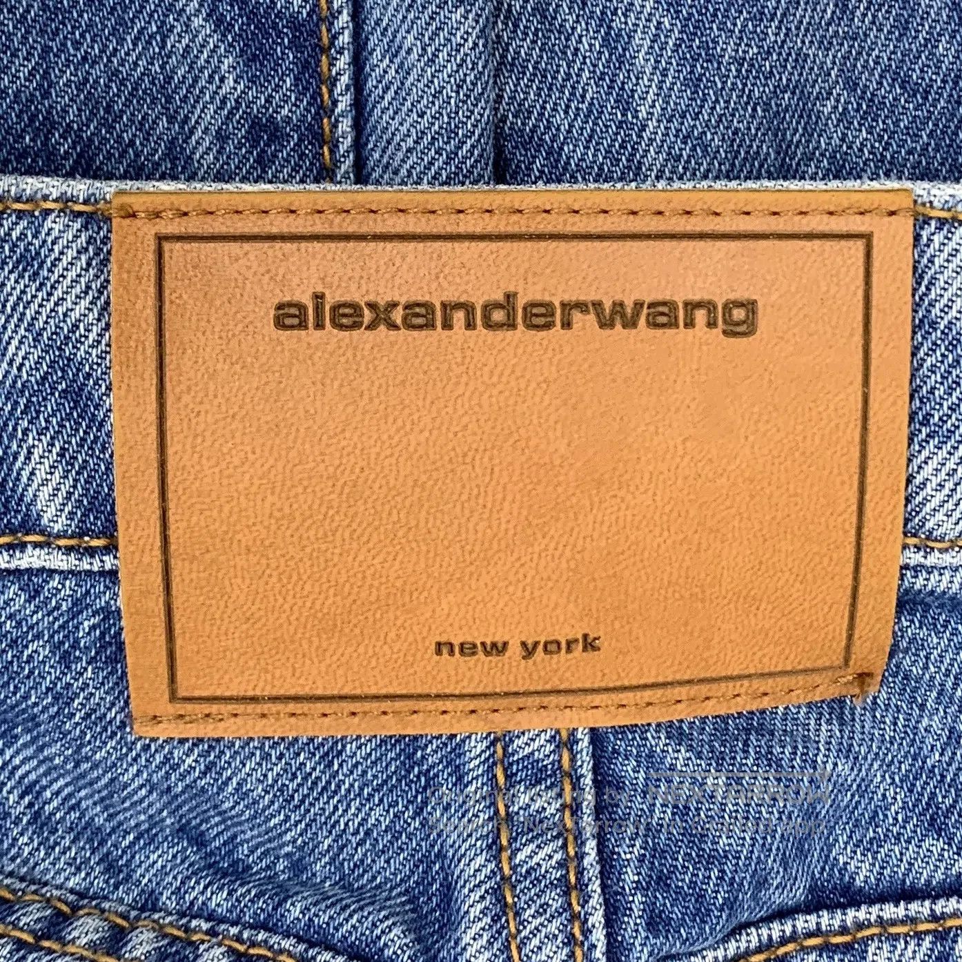 Alexander Wang Alexander Wang Blue Washed Cotton Casual Denim Long Pants| Size 24" / US 00 / IT 34 - 6 Thumbnail