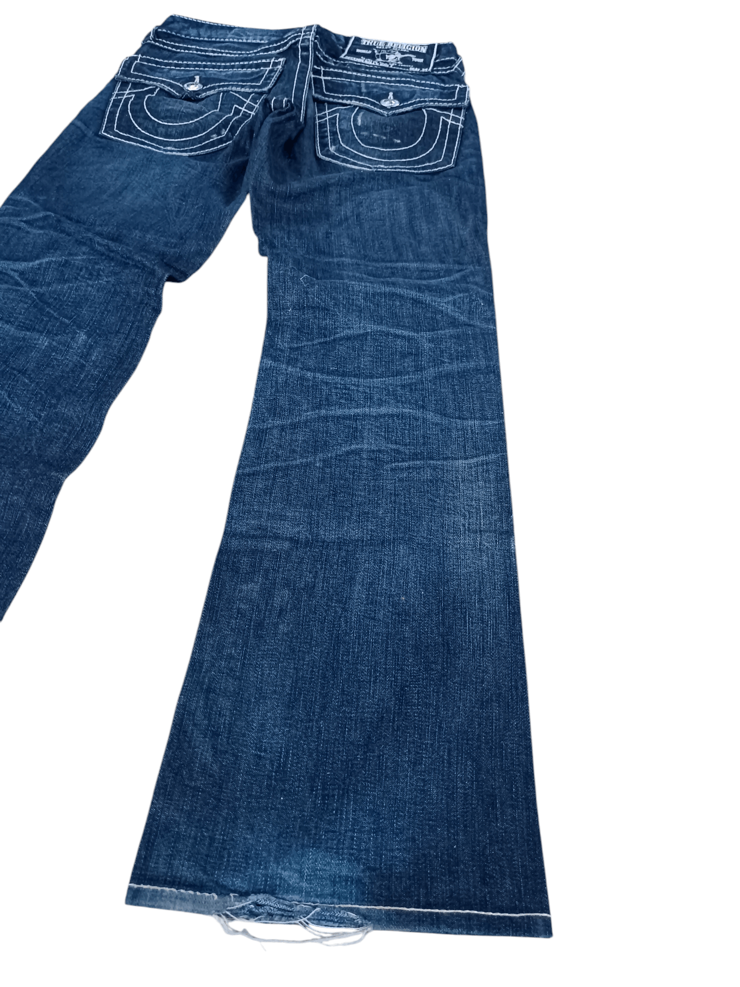 True Religion Vintage 2000 True Religion Billy Big T Grunge Flare Jeans Size US 30 / EU 46 - 15 Thumbnail