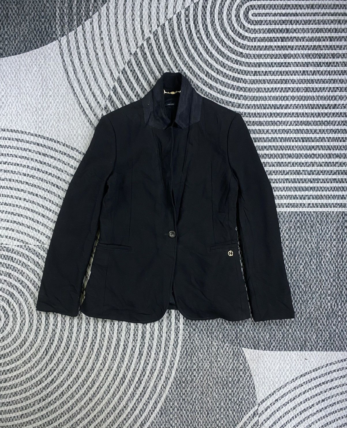 Gucci 🔥STEALS Gucci Italy Single Button Wool Blazer Jacket Size S / US 4 / IT 40 - 5 Thumbnail
