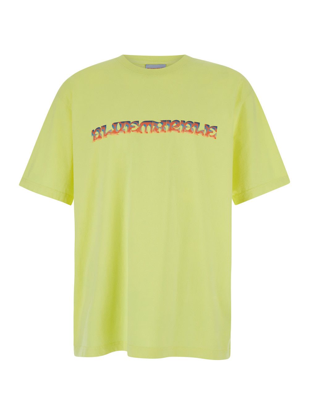 Bluemarble Yellow T-shirt with Maxi Print in Cotton Man Size US XL / EU 56 / 4 - 1 Thumbnail