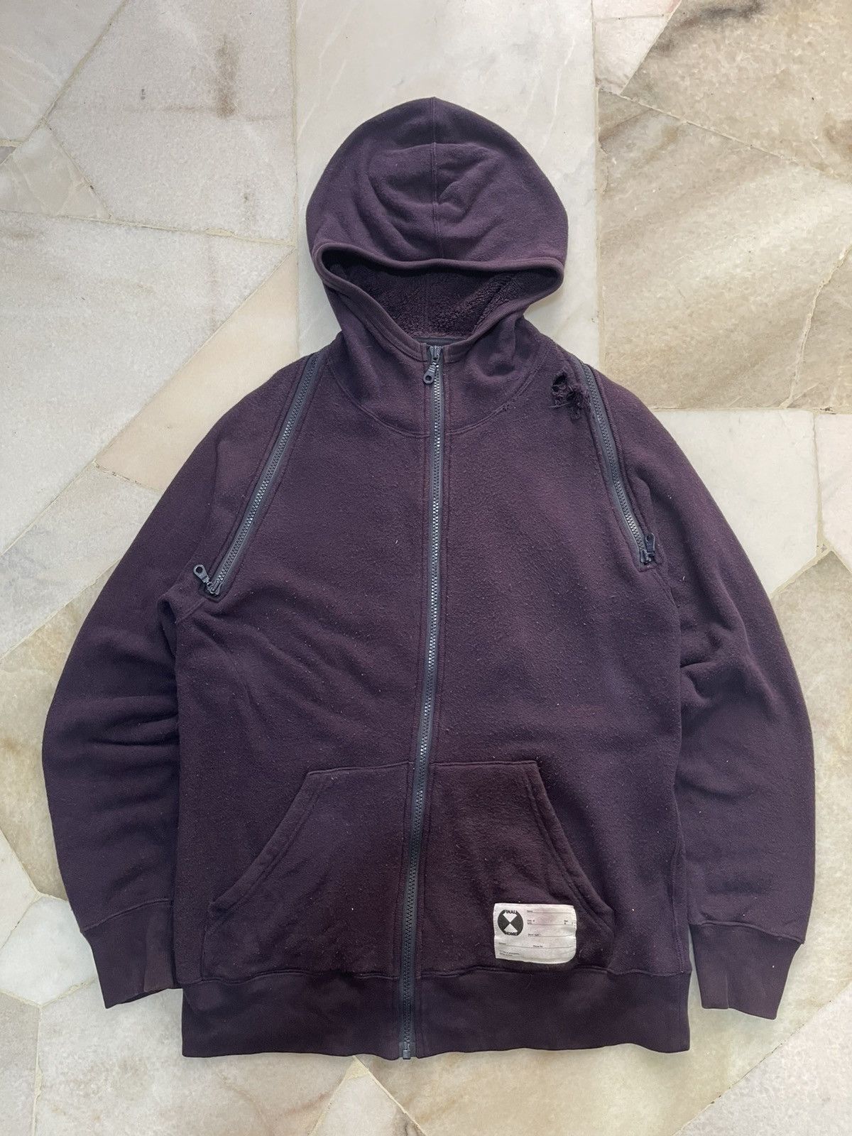 Final Home 90s Final Home Distressed Zipper Hoodie A2 Size US M / EU 48-50 / 2 - 9 Thumbnail